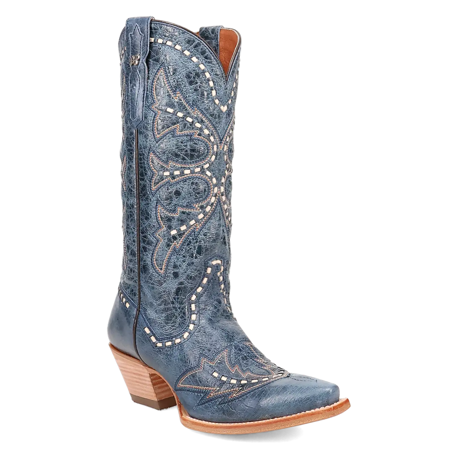 Dan Post Mesa - Women's Leather Cowgirl Boots Blue Regular