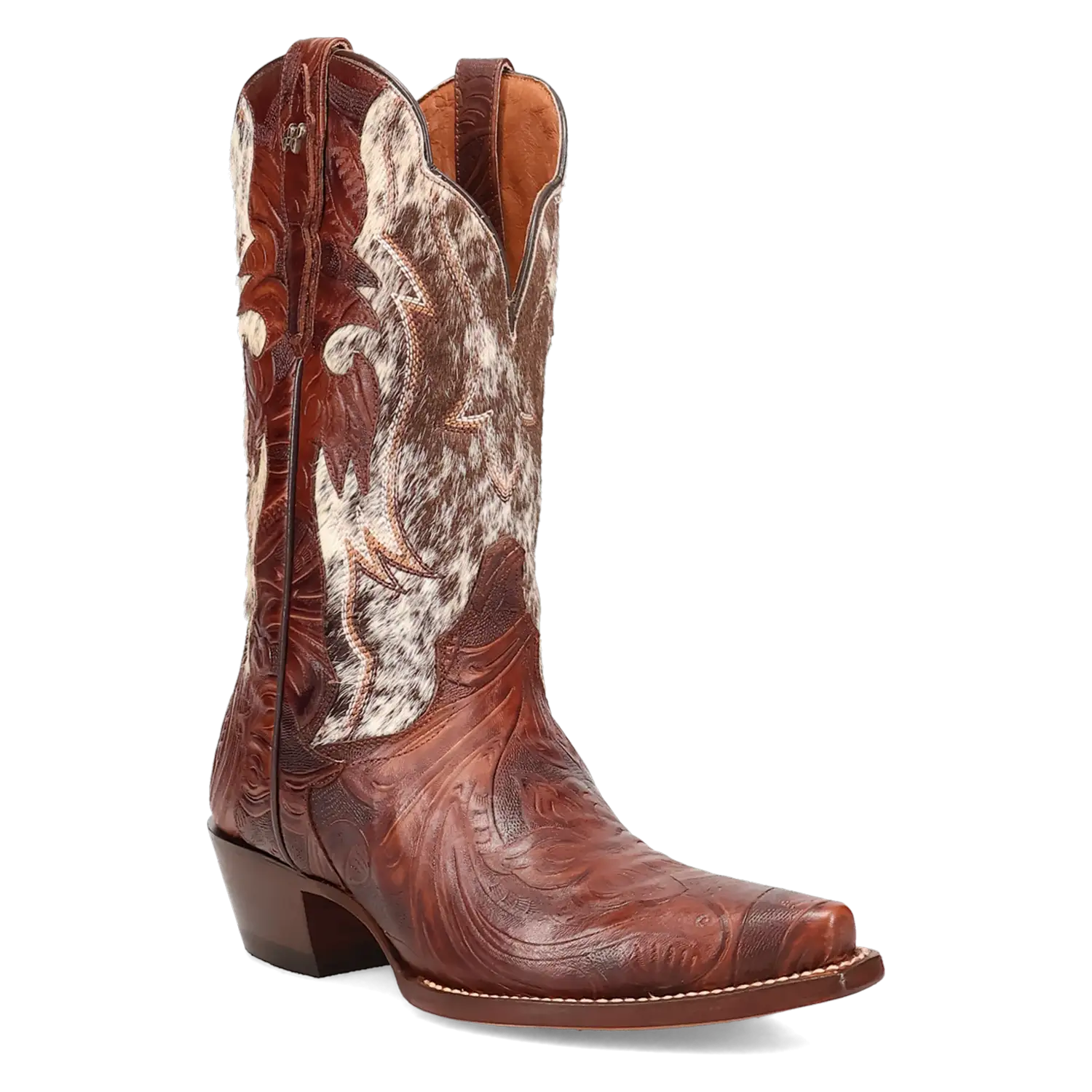 Dan Post Andrinna - Women's Leather Hair-On Cowgirl Boots Brown Regular