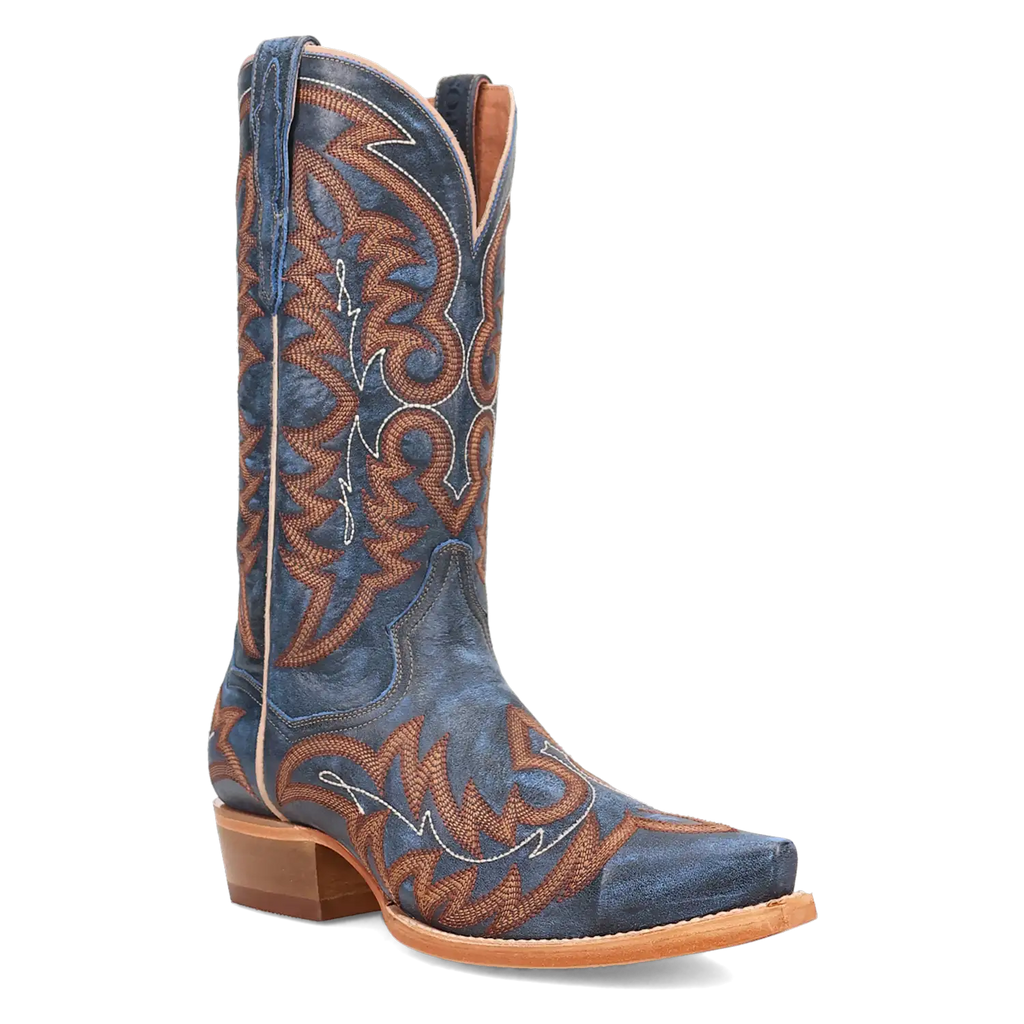 Dan Post Triton - Men's Leather Cowboy Boots Blue