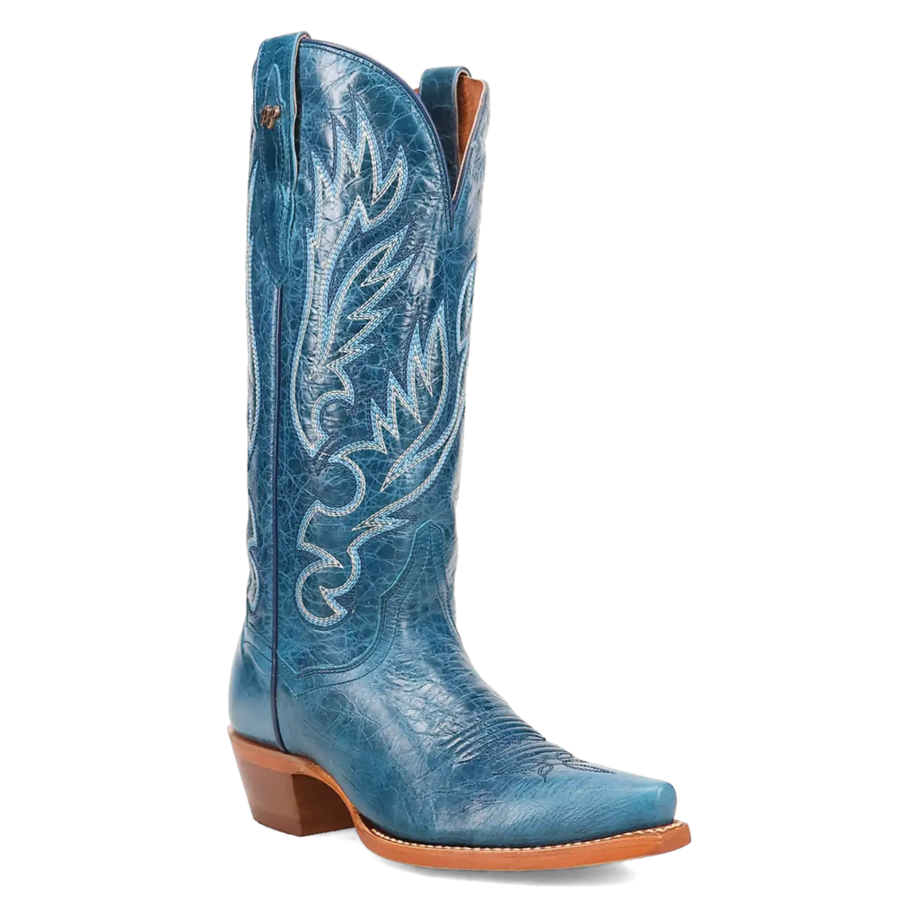 Dan Post Katy - Women's Leather Cowgirl Boots Blue Regular