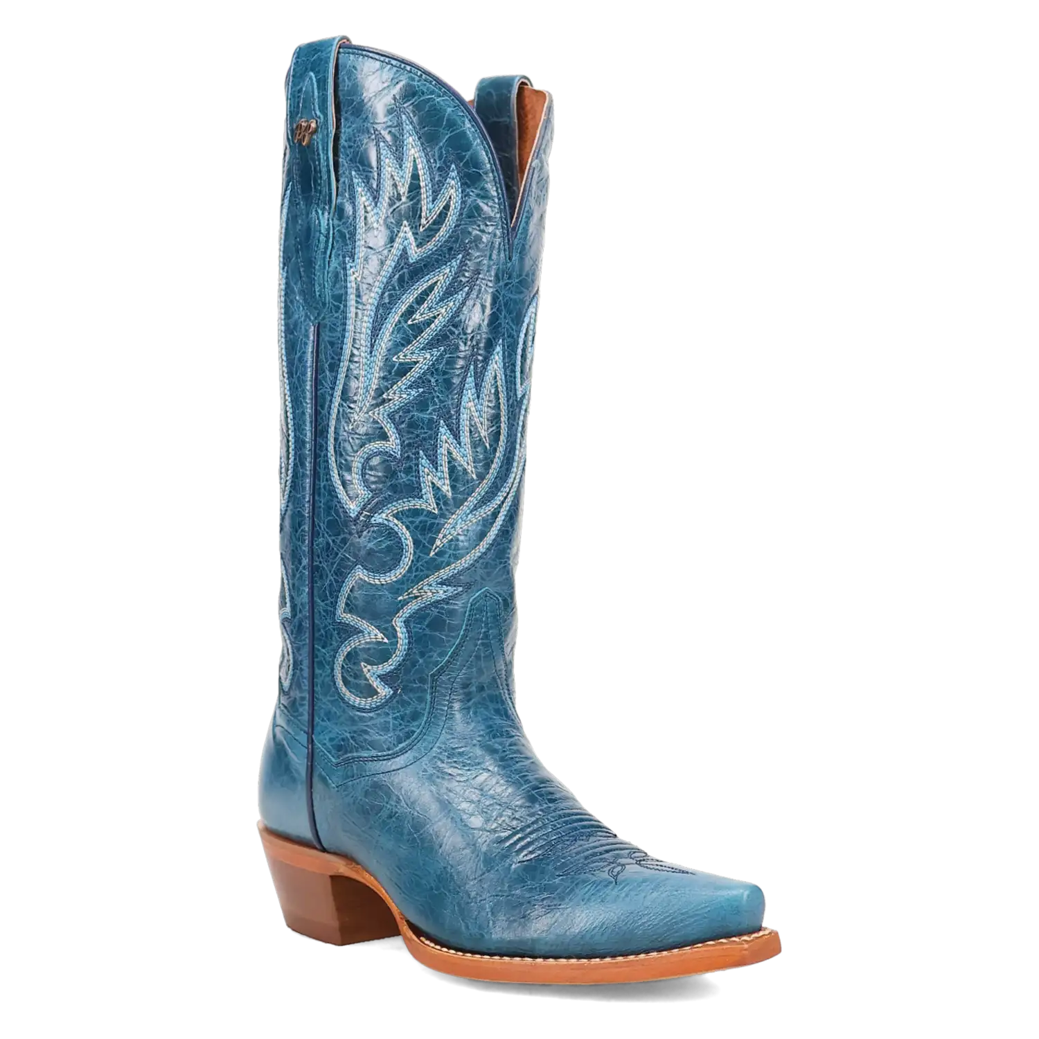 Dan Post Katy - Women's Leather Cowgirl Boots Blue Regular