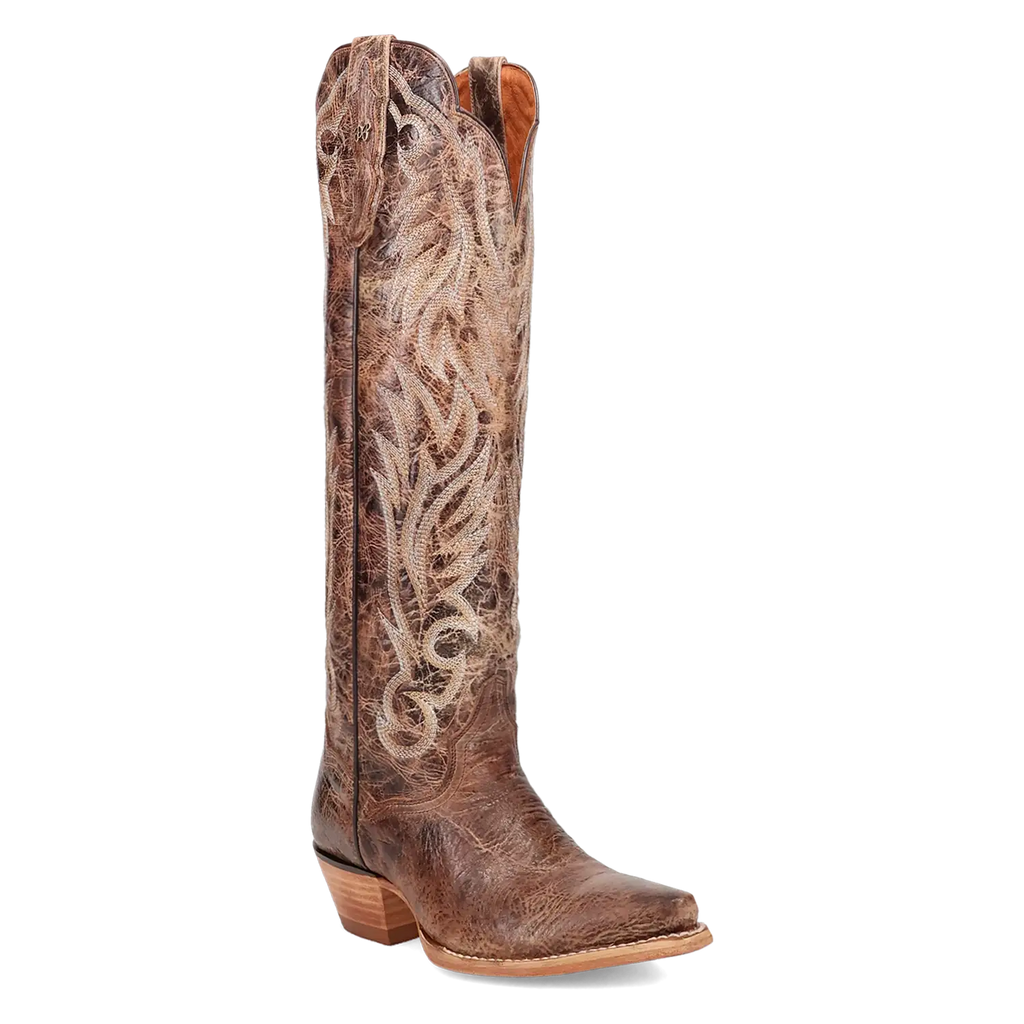Dan Post Rustic Ridge - Women's Leather Cowgirl Boots Brown Regular