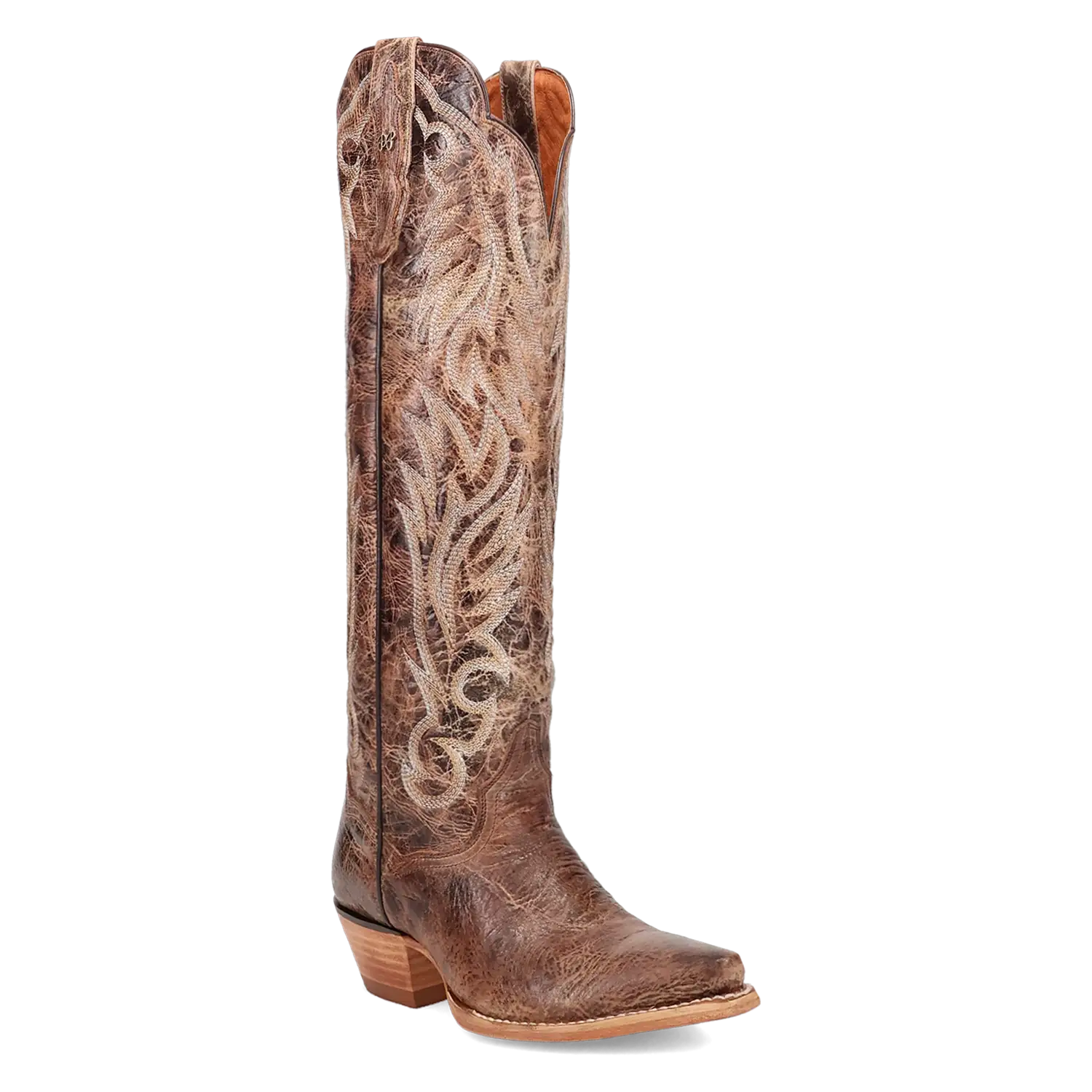 Dan Post Rustic Ridge - Women's Leather Cowgirl Boots Brown Regular