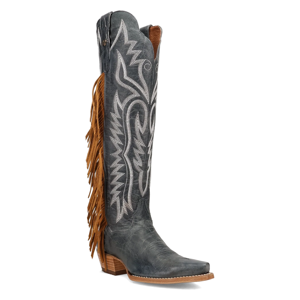 Dan Post Prairie Dancer - Women's Leather Cowgirl Boots Blue