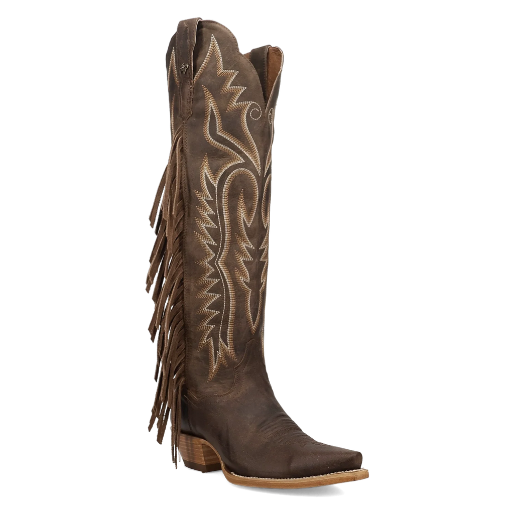 Dan Post Prairie Dancer - Women's Leather Cowgirl Boots Brown