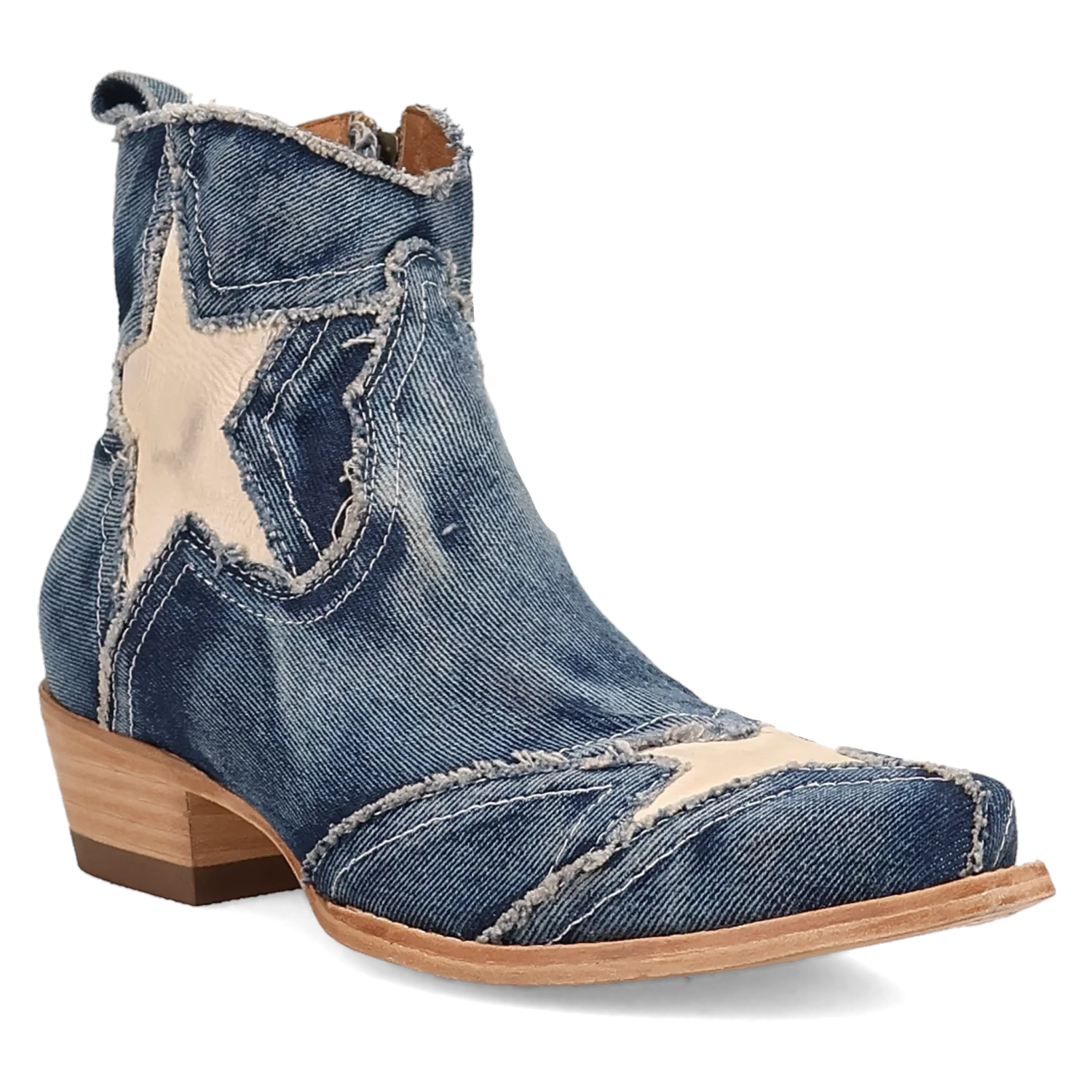 Dan Post Stardust - Women's Denim Cowgirl Booties Denim Regular