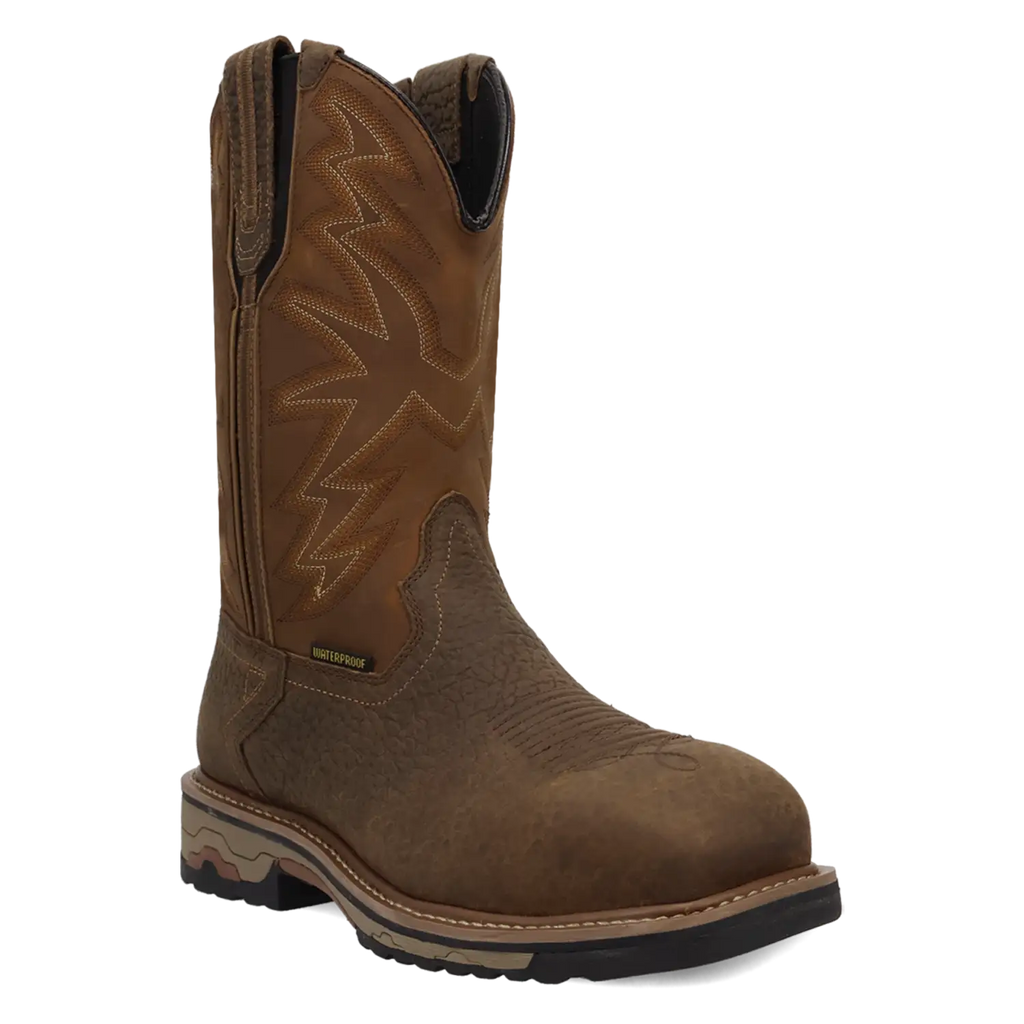Dan Post Tumbleweed - Men's Waterproof Leather Work Cowboy Boots Brown