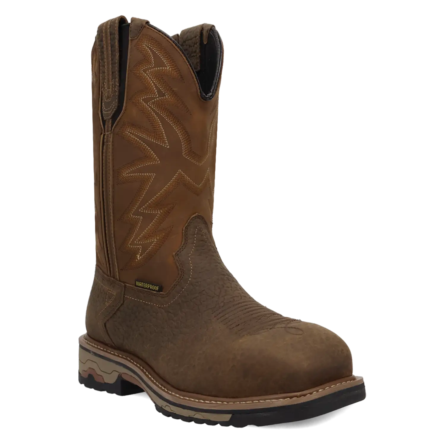 Dan Post Tumbleweed - Men's Waterproof Leather Work Cowboy Boots Brown