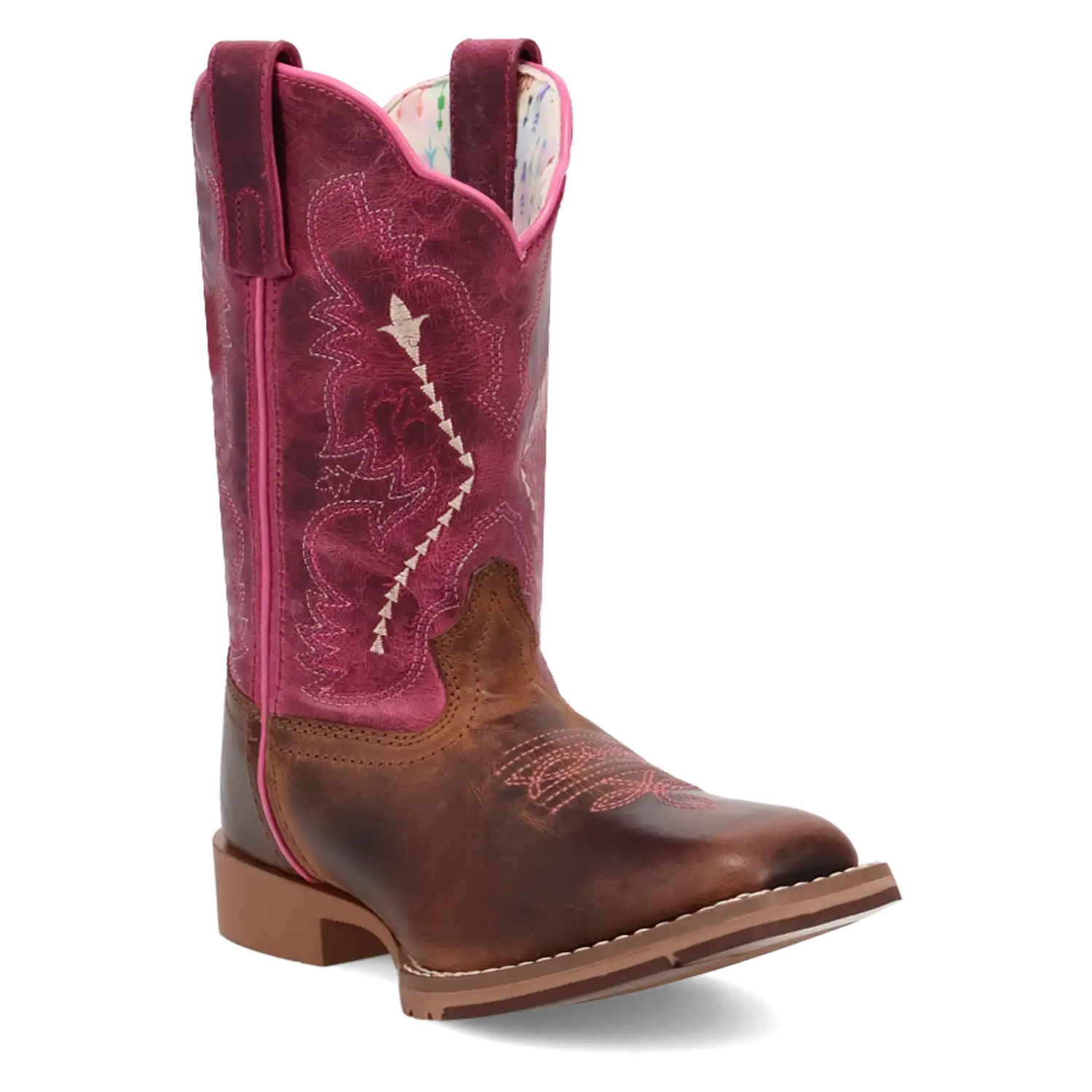 Dan Post Salina - Little Kid's / Big Kid's Leather Cowgirl Boots Pink Regular