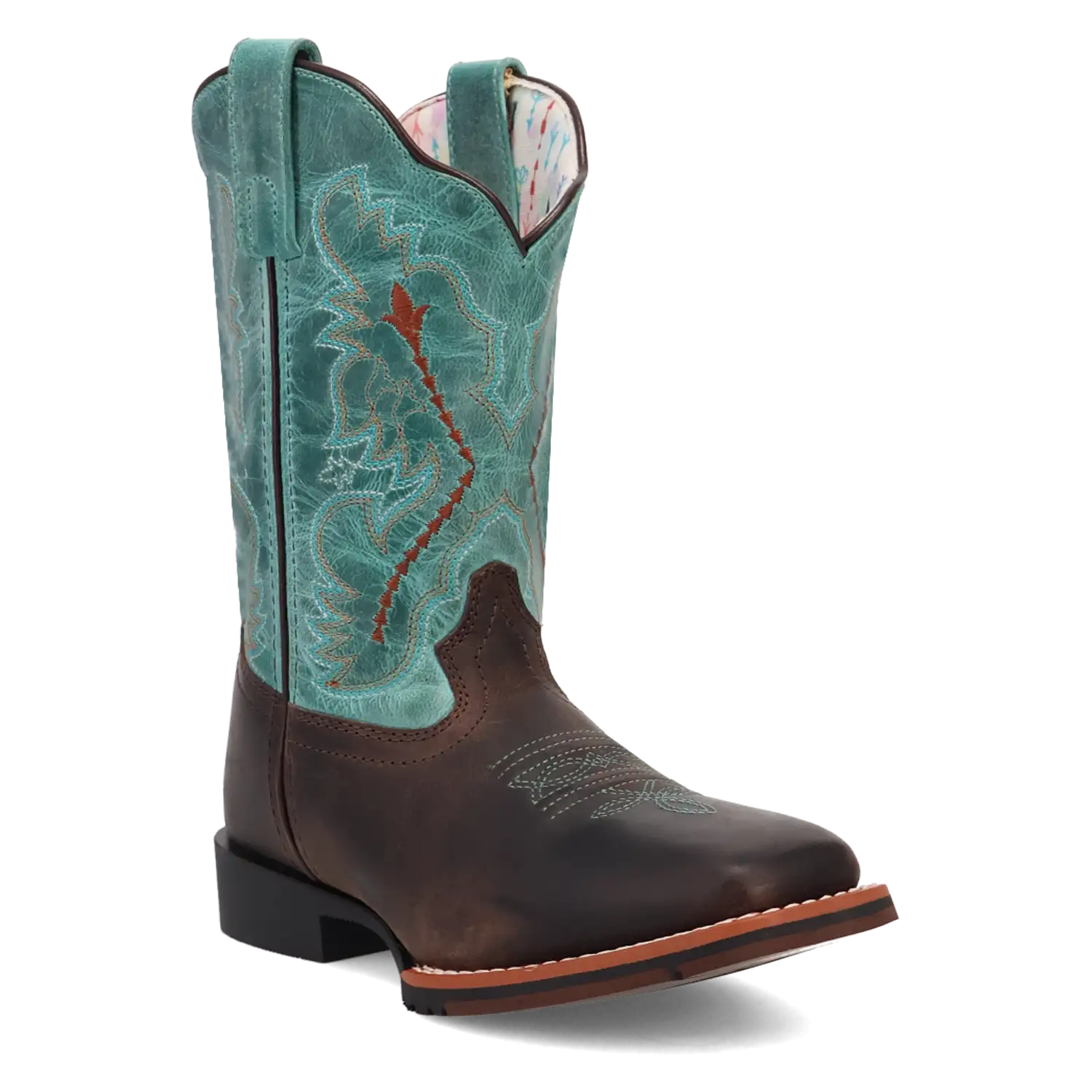 Dan Post Salina - Little Kid's / Big Kid's Leather Cowgirl Boots Turquoise Regular