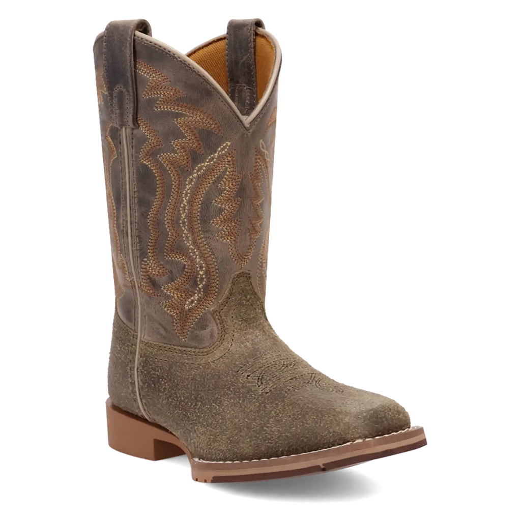 Dan Post Beasley - Little Kid's / Big Kid's Leather Cowboy Boots Grey Regular