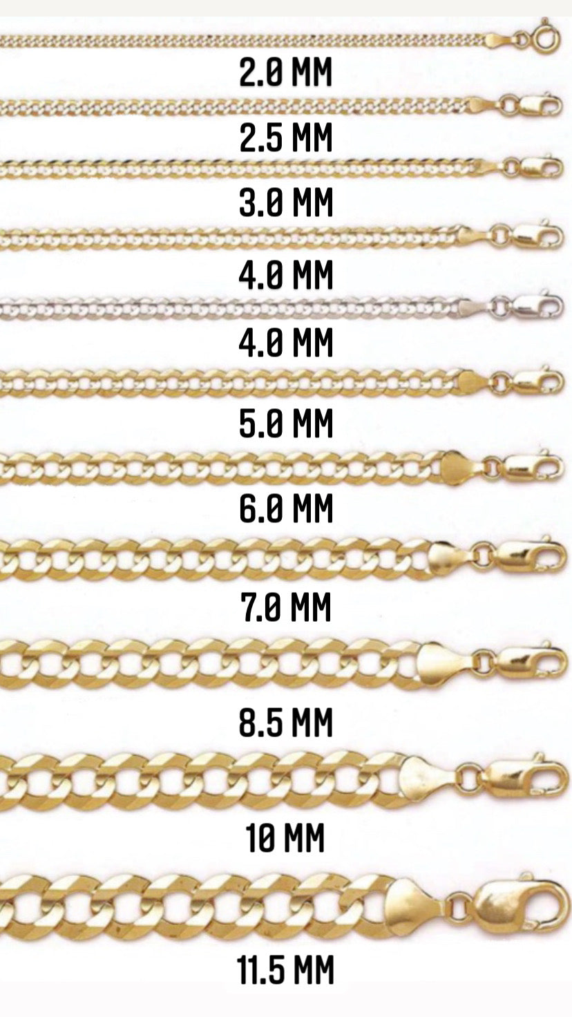 10K Gold- Solid Mariner Chain 4 MM 26 INCHES