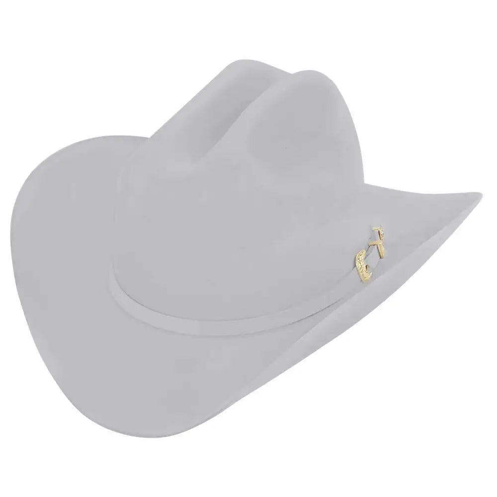 Larry Mahan's Dorado (4") - (5X) Fur Felt Cowboy Hat Platinum