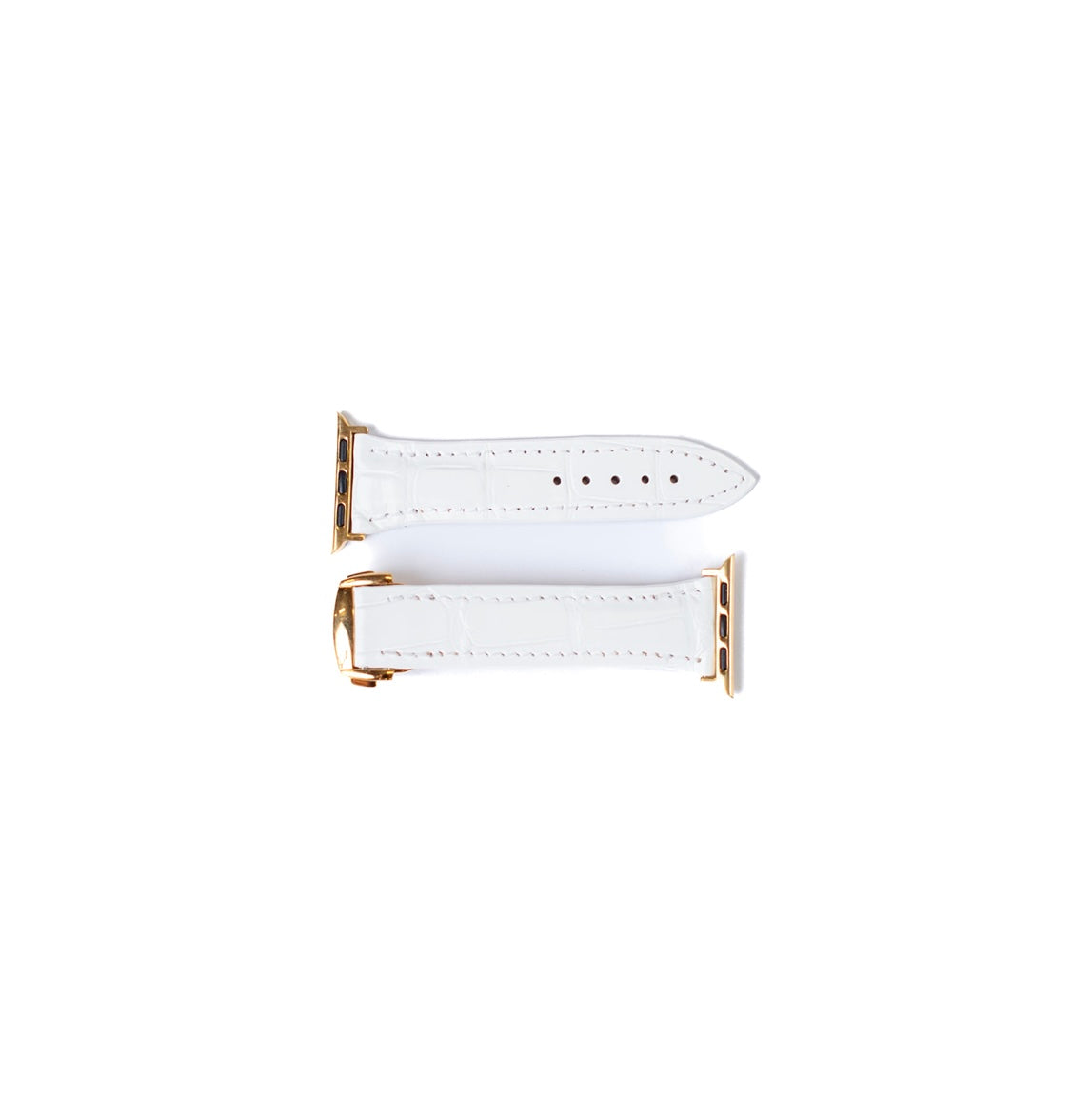 Apple Watch Band, White Matte Alligator
