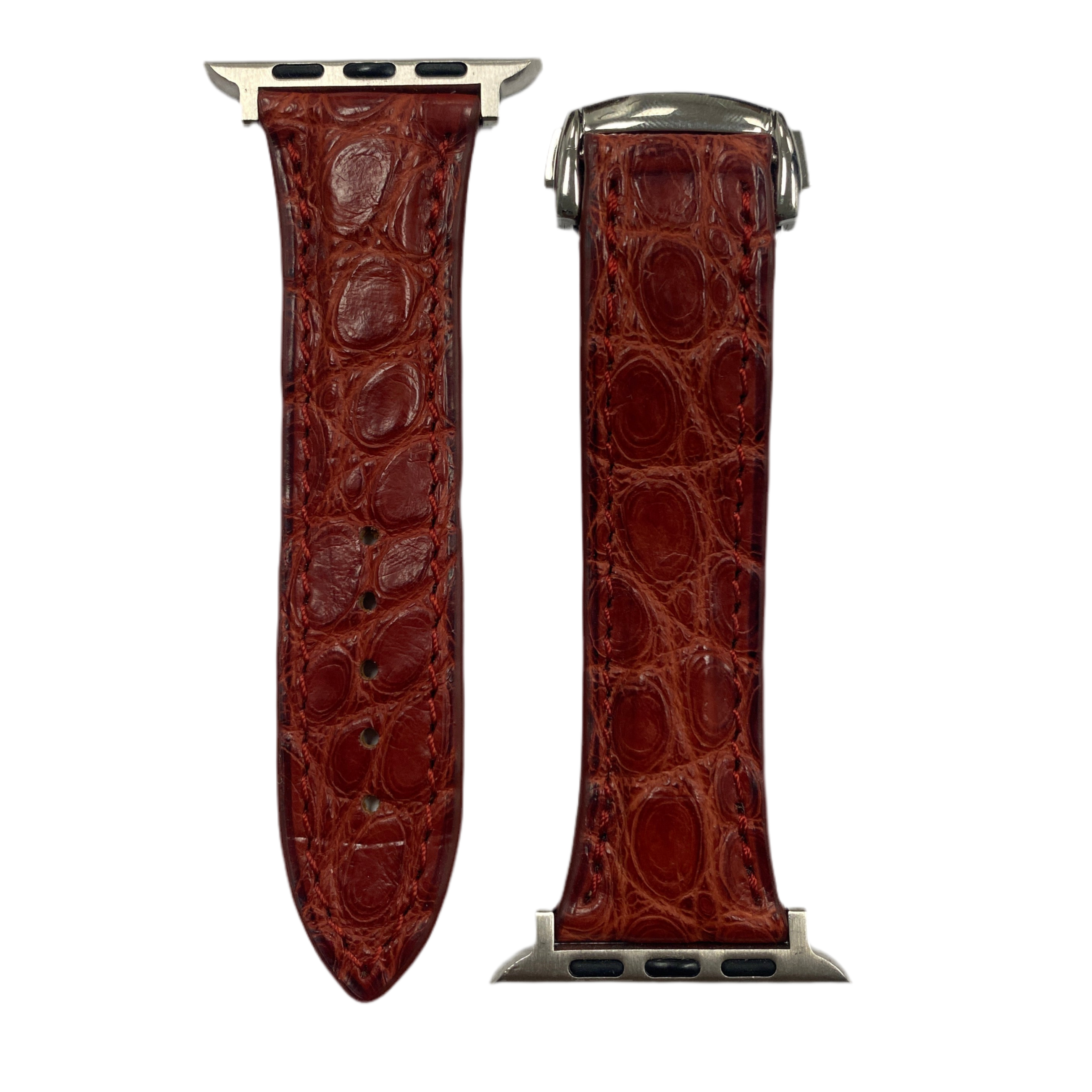 Apple Watch Band, Rouge Rubis Matte Alligator