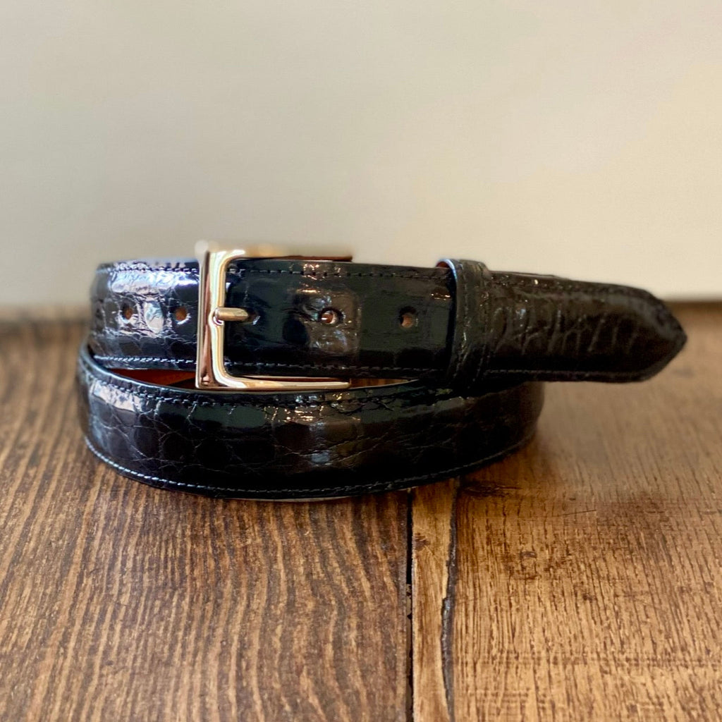 Full Skin Belt, Black Glazed