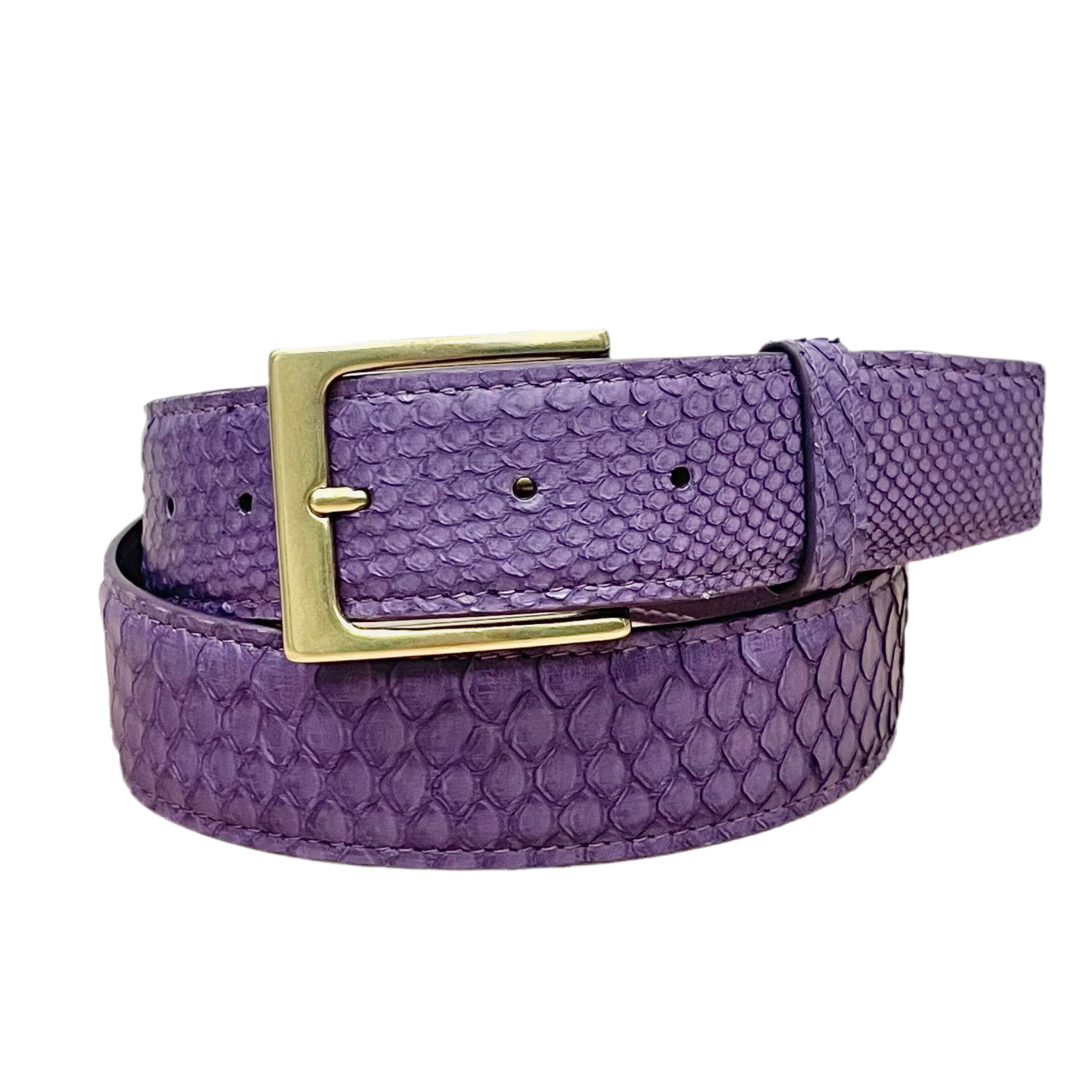 Full Skin Belt, Purple Python