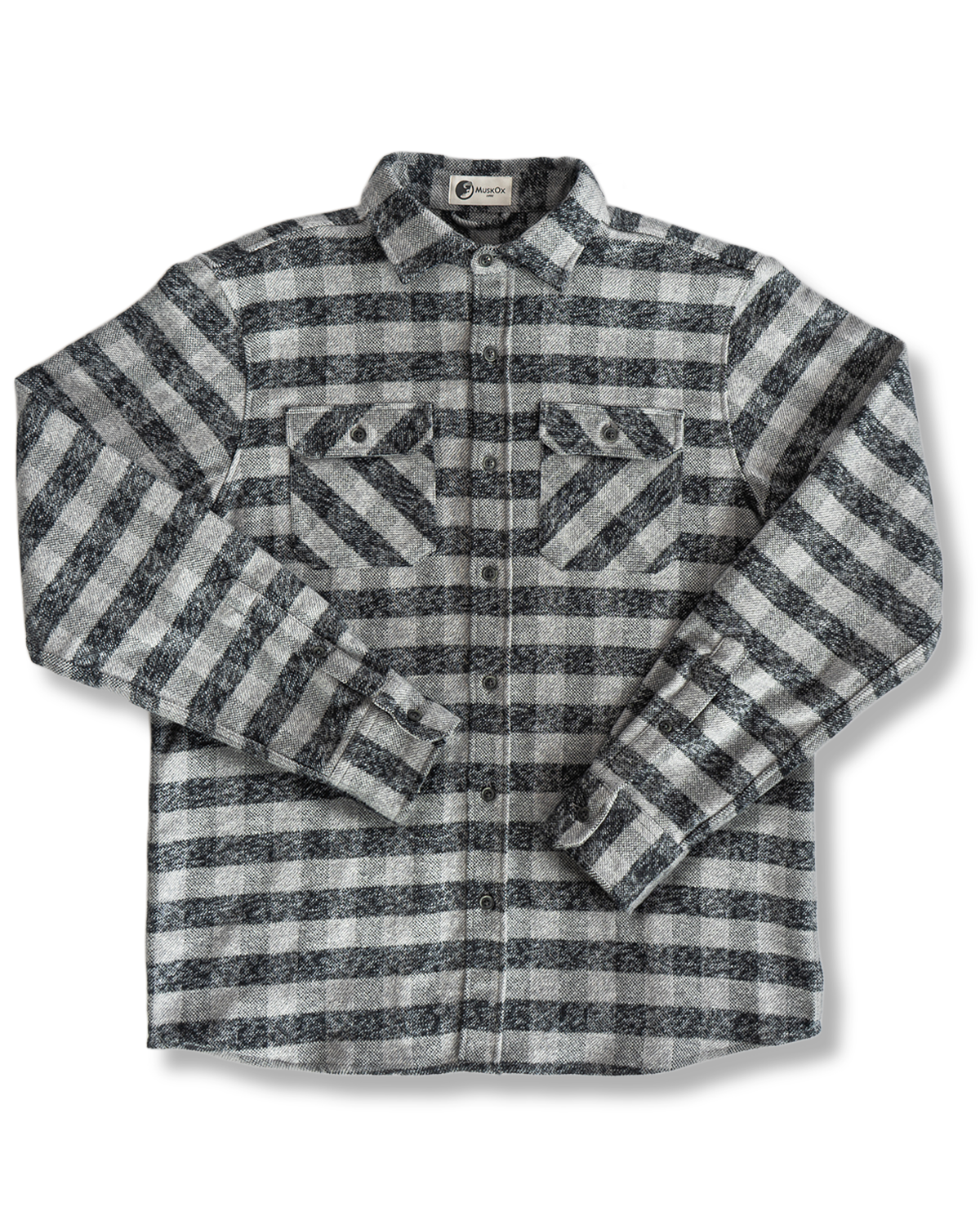 Grand Flannel, Charcoal Gingham Charcoal Gingham