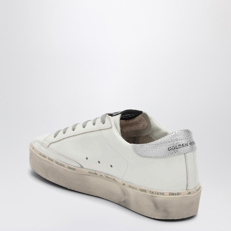 Golden Goose White/Silver Hi-Star Sneakers Women