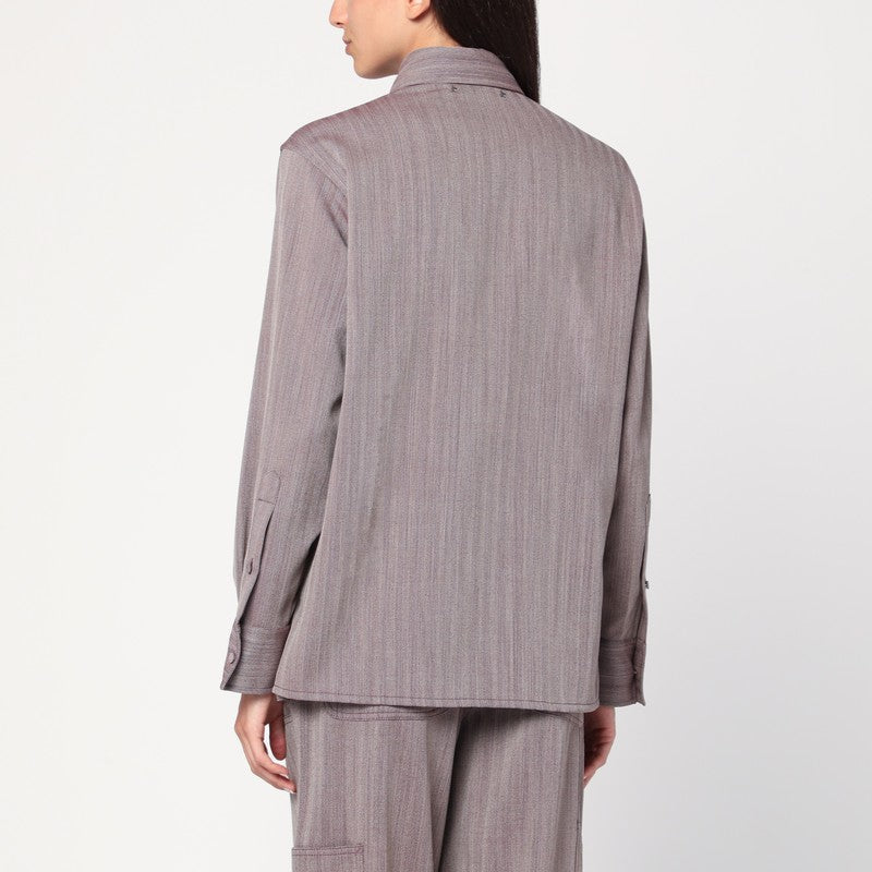 Golden Goose Garnet Shirt In Chevron Wool Blend Women
