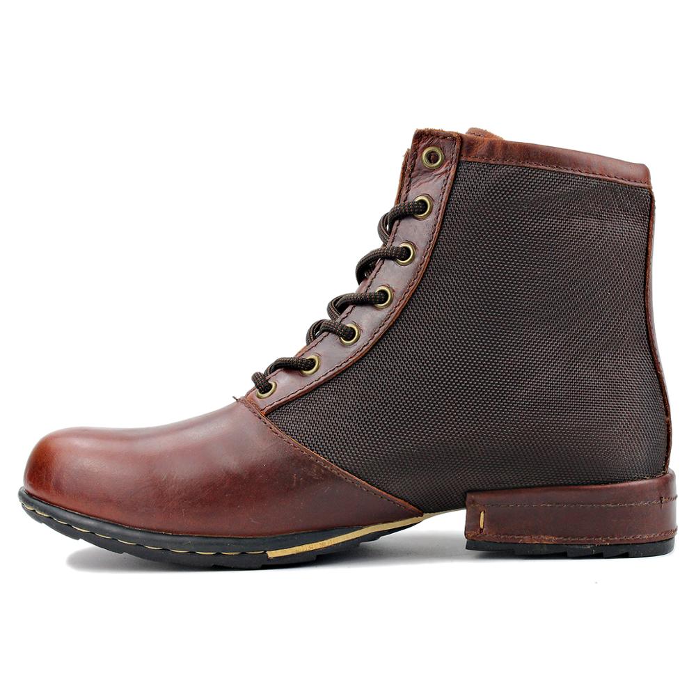 Men's Genuine Cow Leather Ankle Boots-Spring/Autumn
