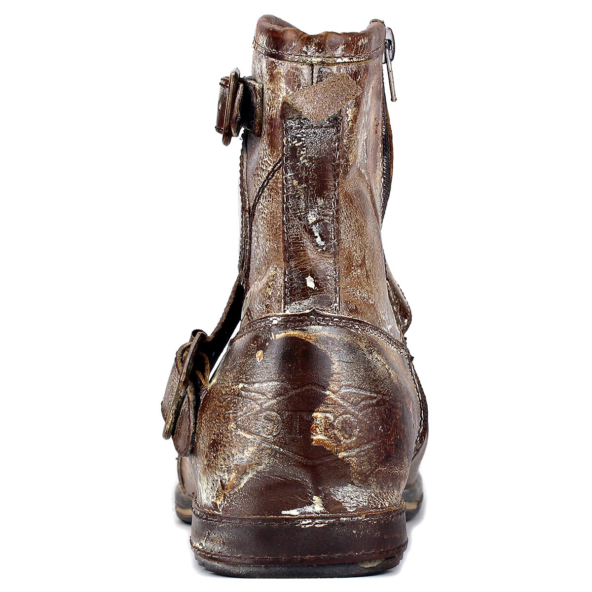 Men's Leathe Ankle Boots-CaramelBrown