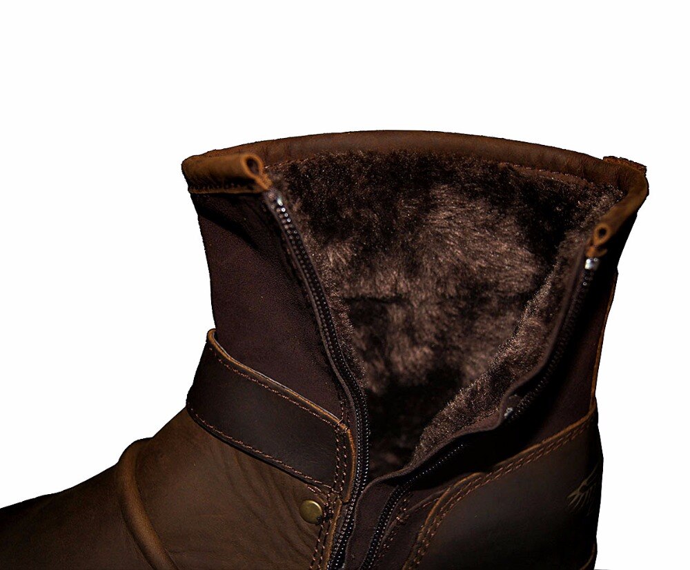 OSSTONE Men's Genuine Cow Leather Ankle Boots 5008-1