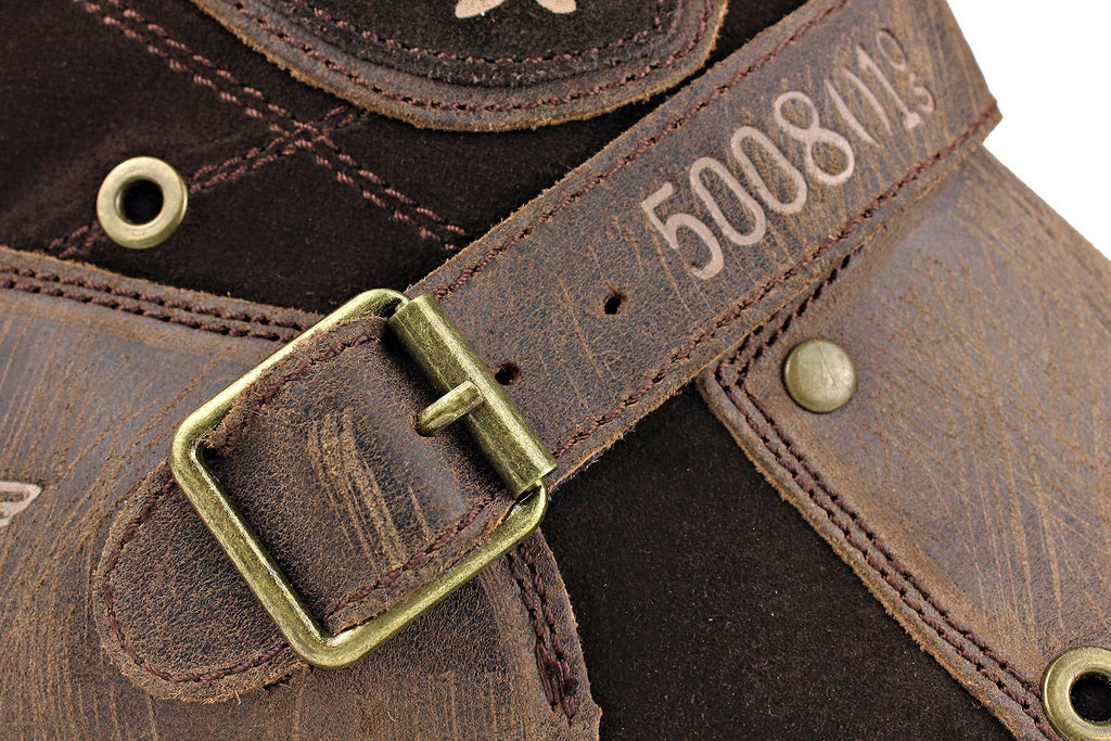 OSSTONE Men's Leather Ankle Boots 5008-1-D1