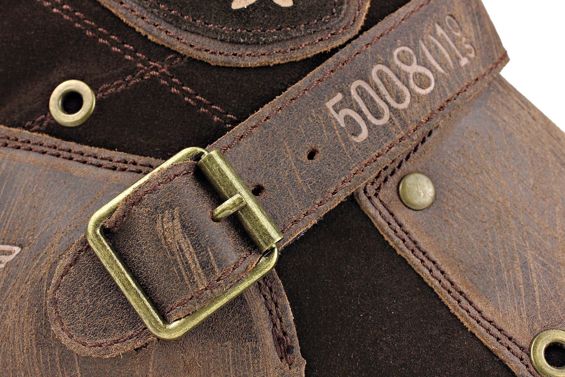 OSSTONE Men's Leather Ankle Boots 5008-1-D1