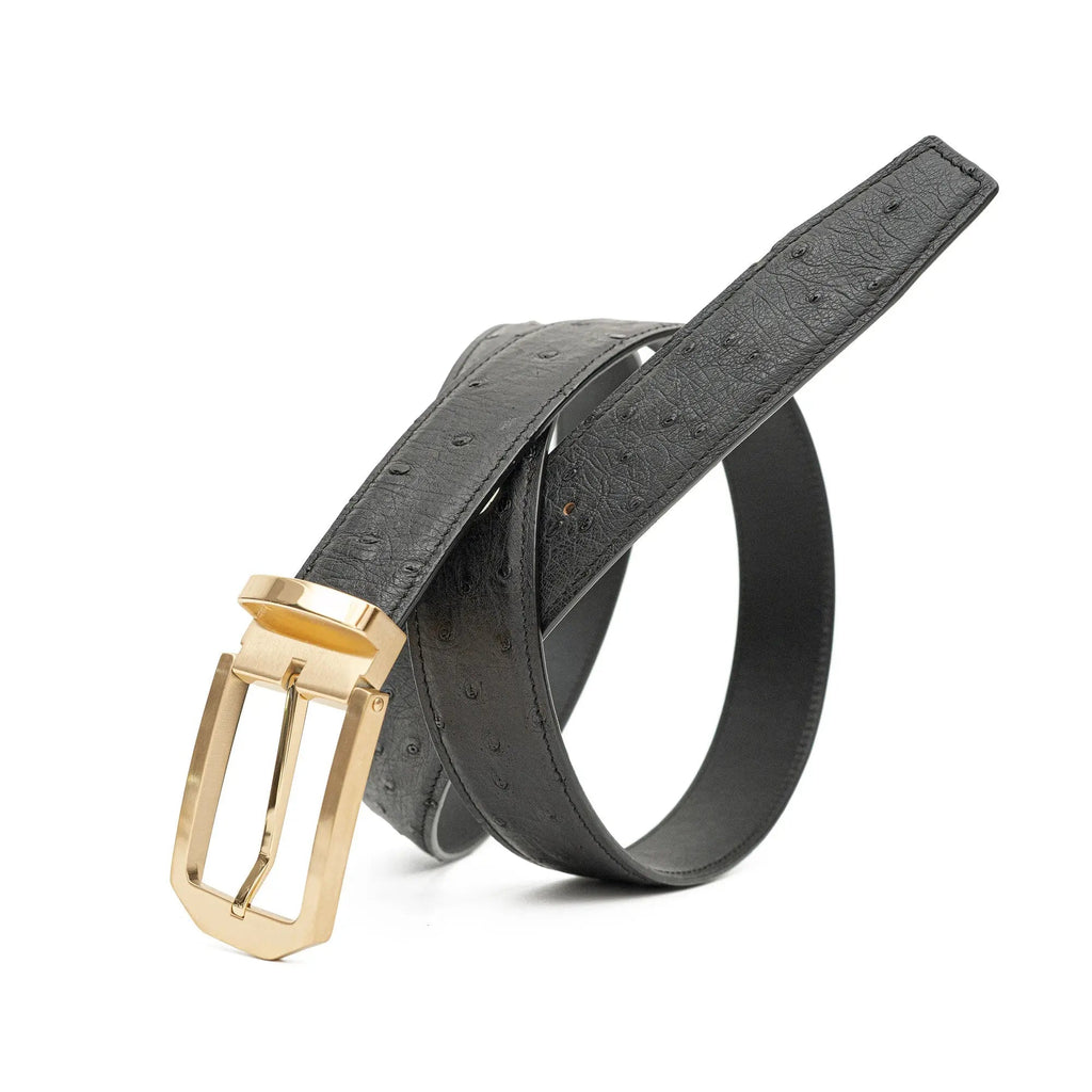 Handcrafted Alligator Leather Belts DVG338 Gold buckle