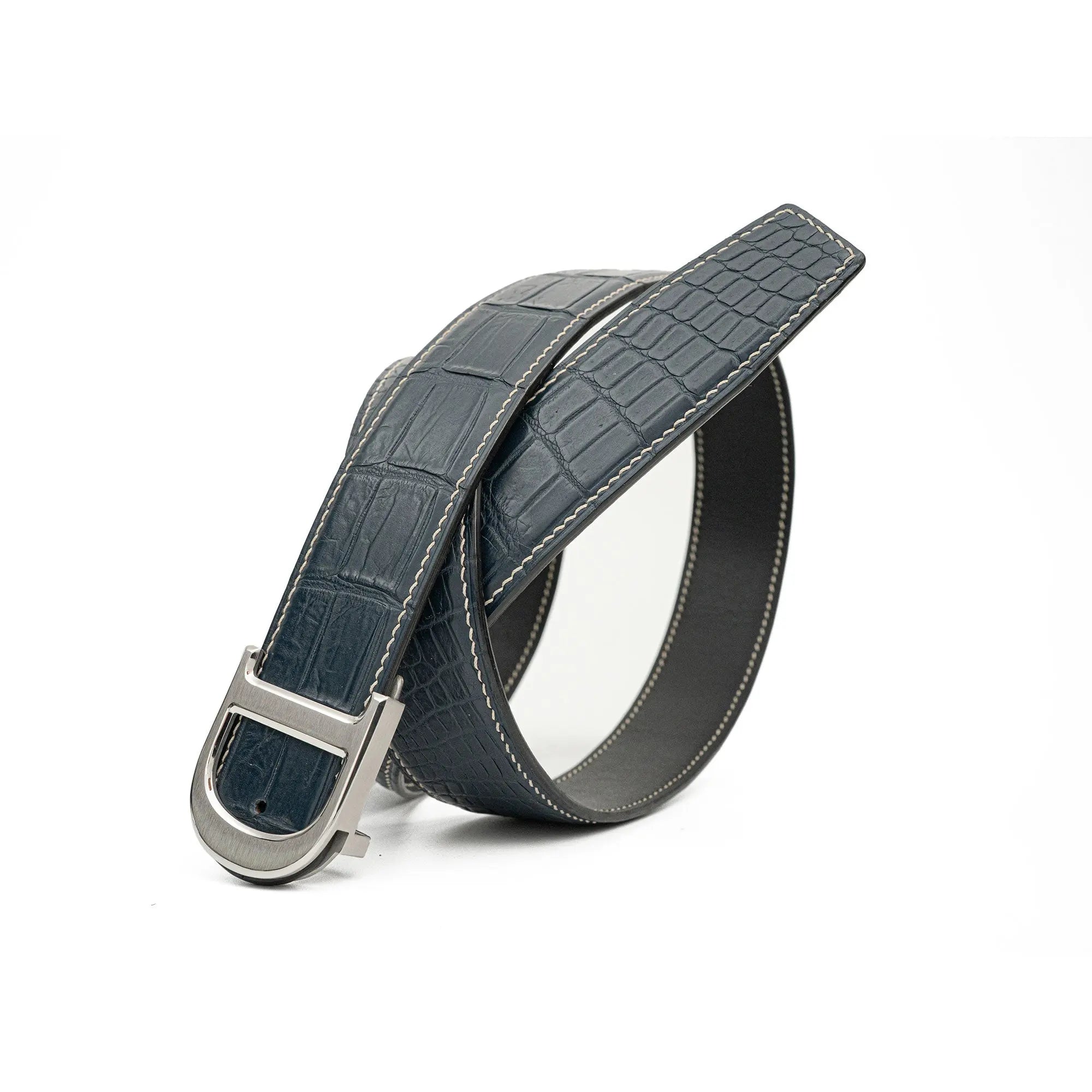 Handcrafted Alligator Leather Belts DVG343