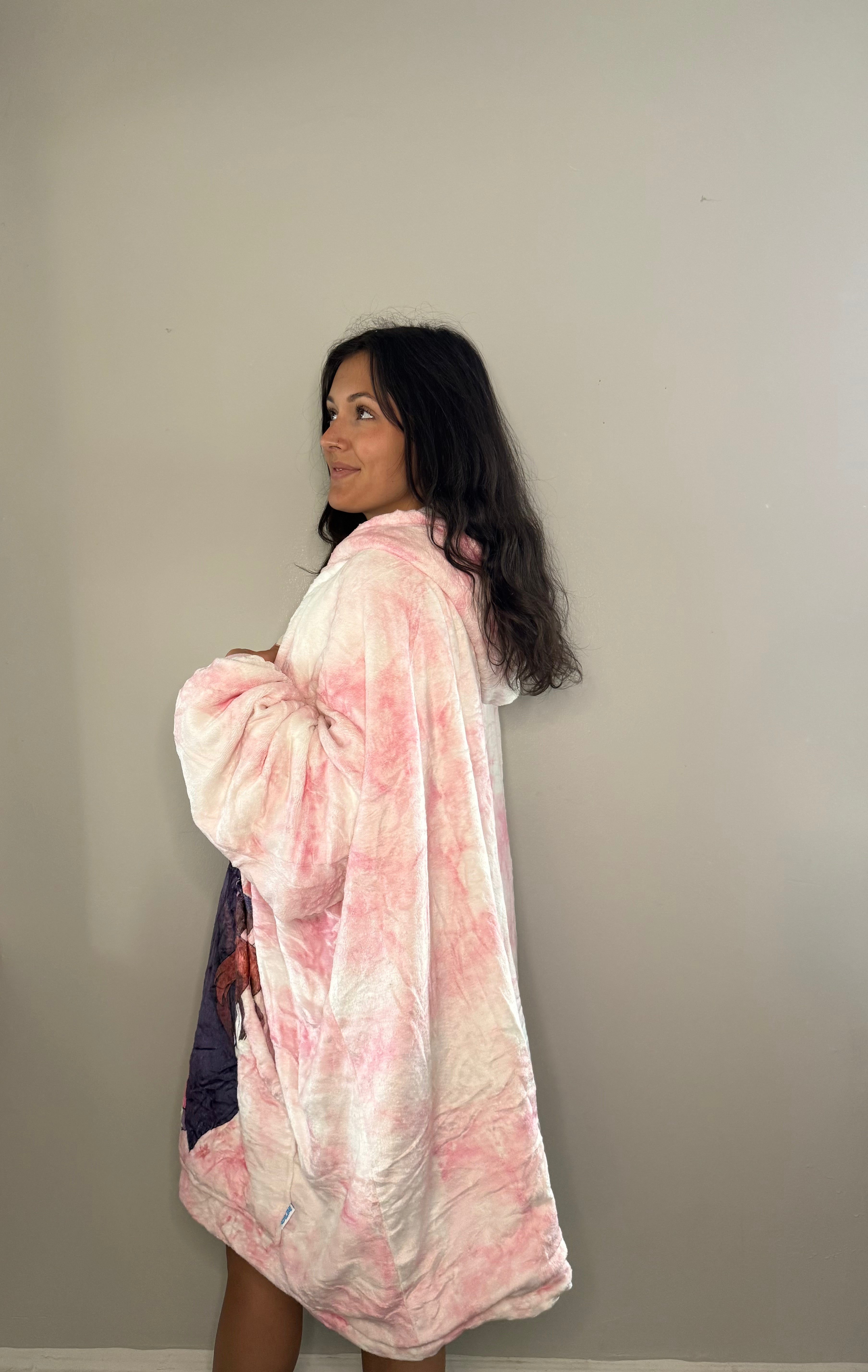 Nezuko Kamado Demon Slayer Wearable Blanket Hoodie for Kids & Adults | OLM Toys