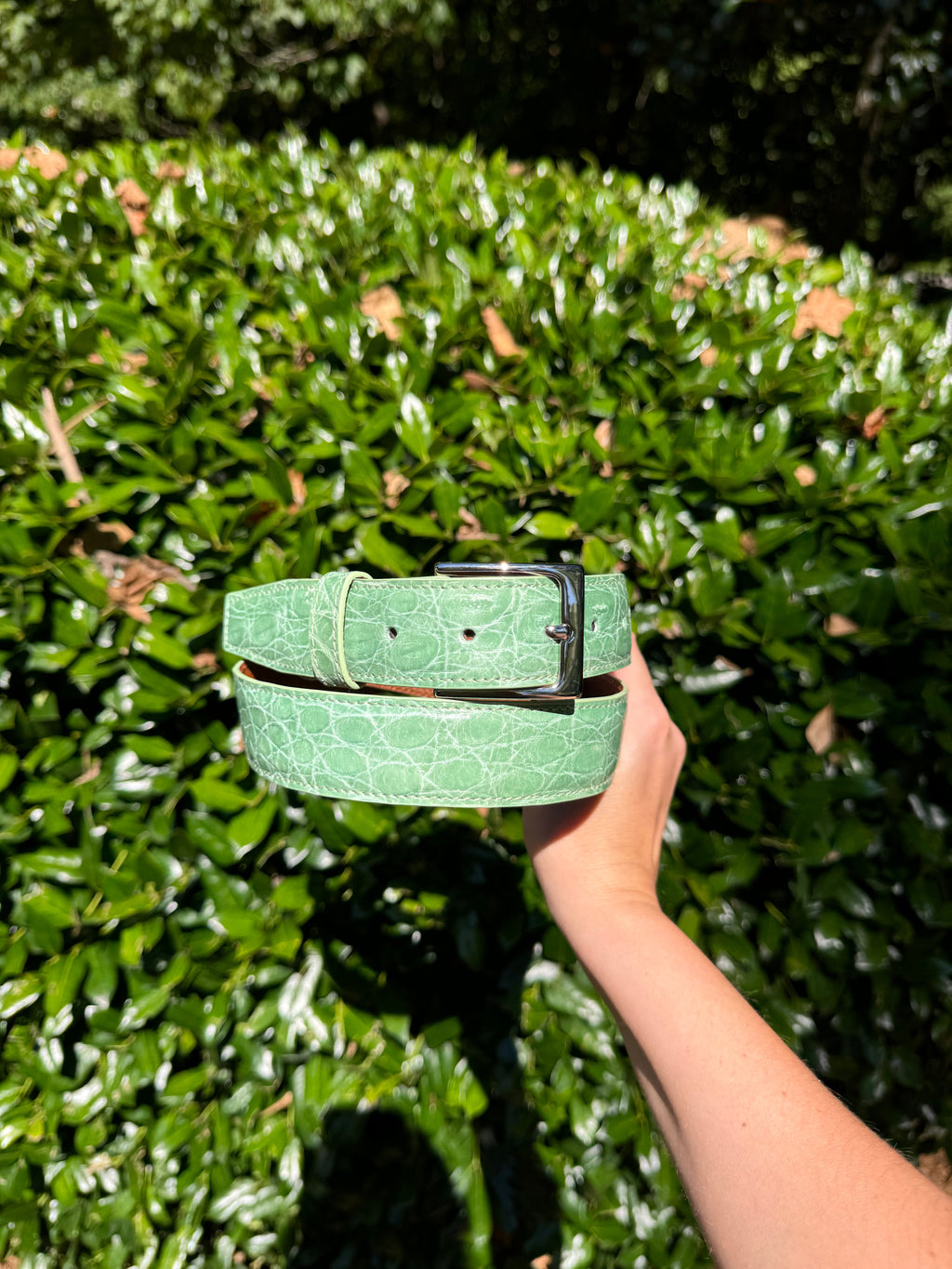 Full Skin Belt, Mint Glazed