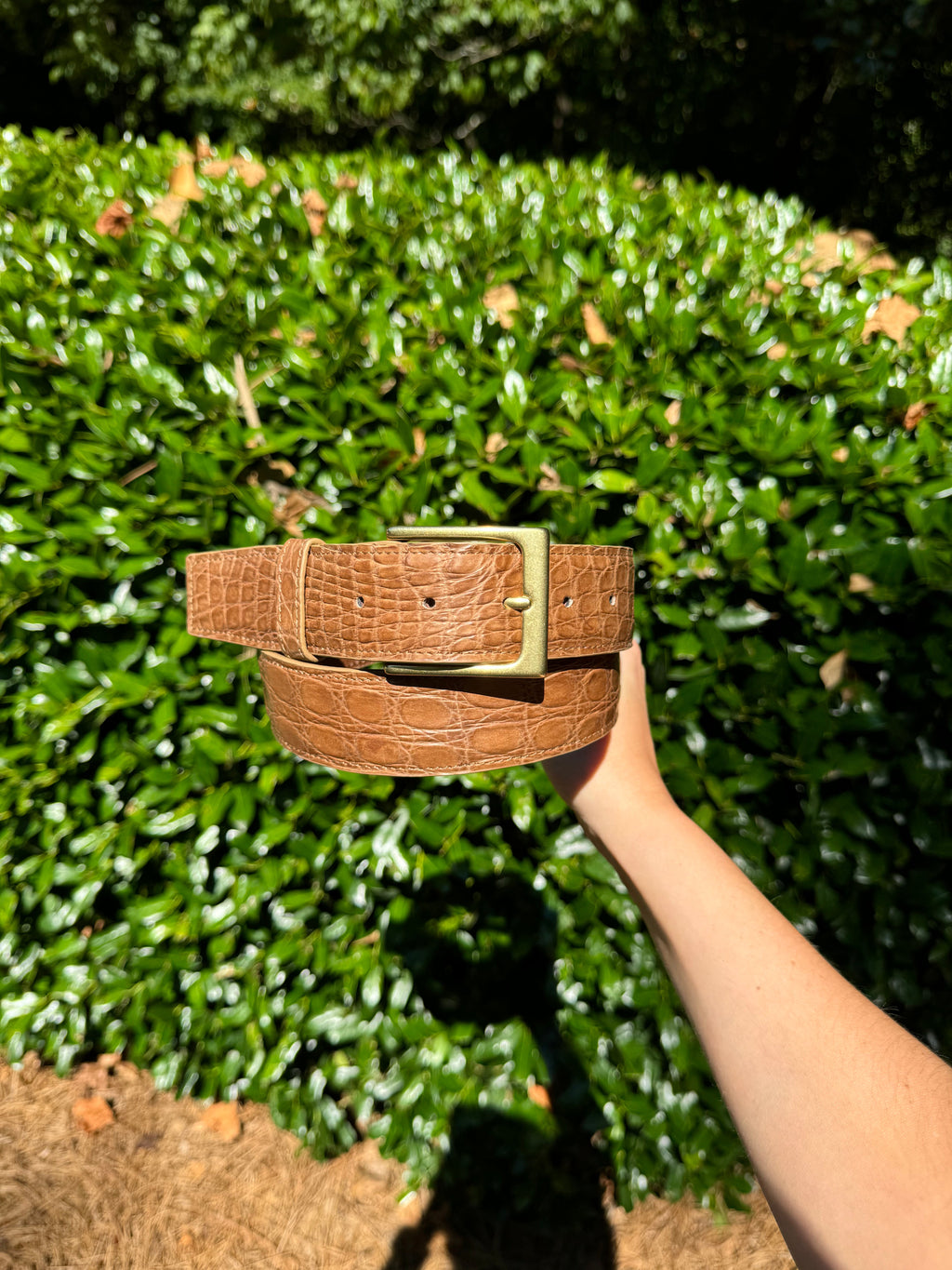 Full Skin Belt, Light Brown Matte