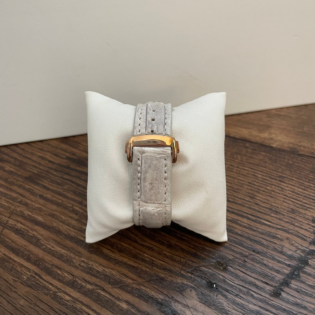 Apple Watch Band, White and Grey Matte Alligator