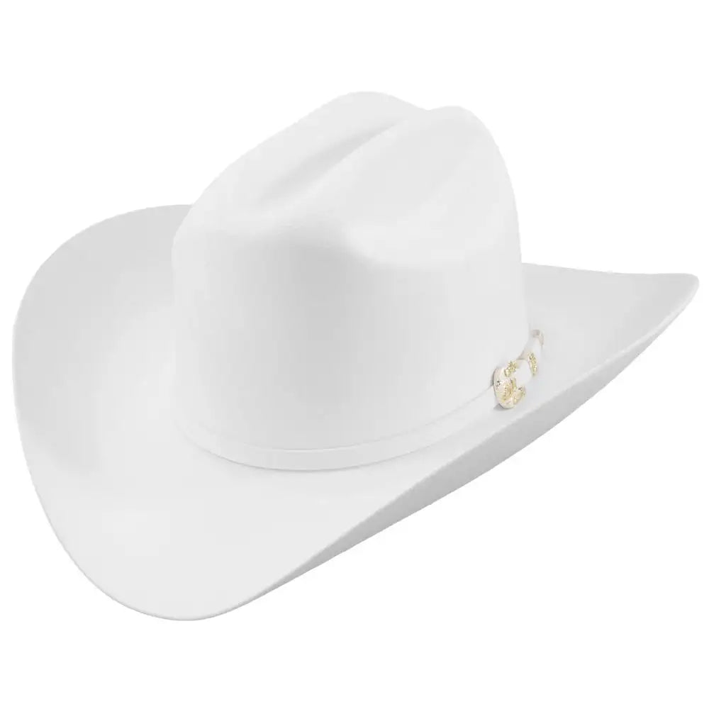 Larry Mahan's Imperial - (1000X) Fur Felt Cowboy Hat White