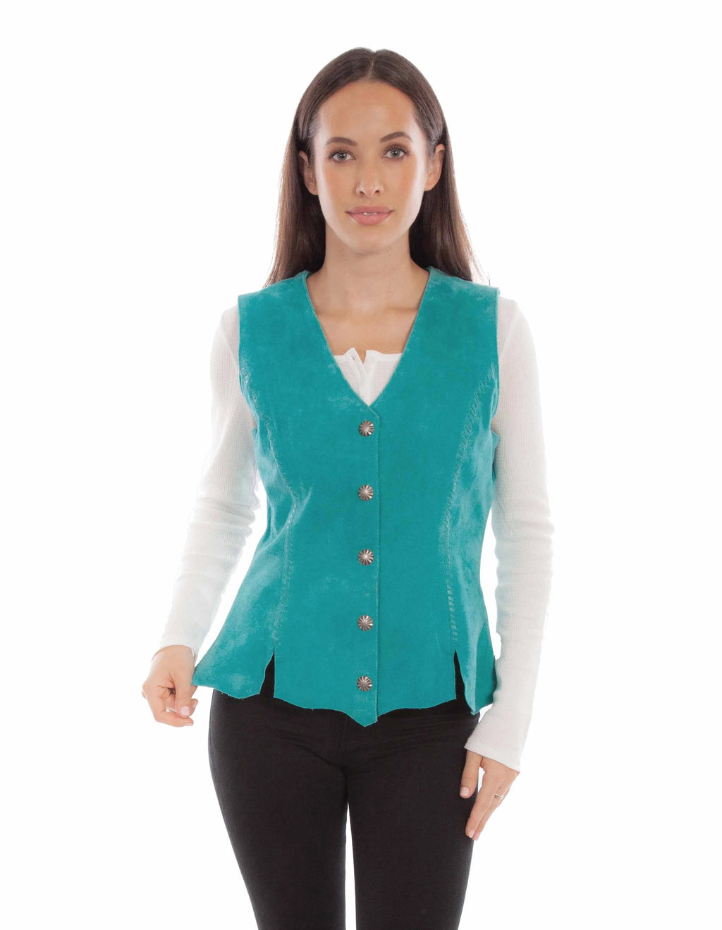 Scully Cheyenne (L1102) – Women’s Vest Turquoise