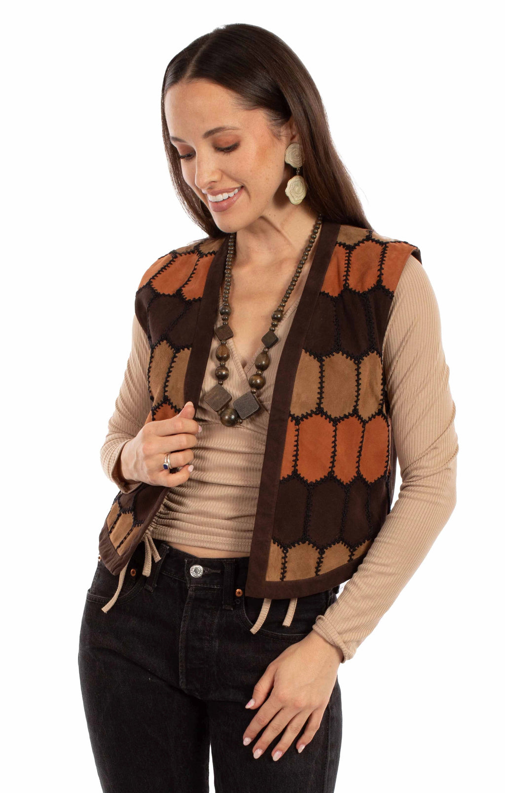 Scully Dakota (L1139) – Women’s Vest Autumn Brown