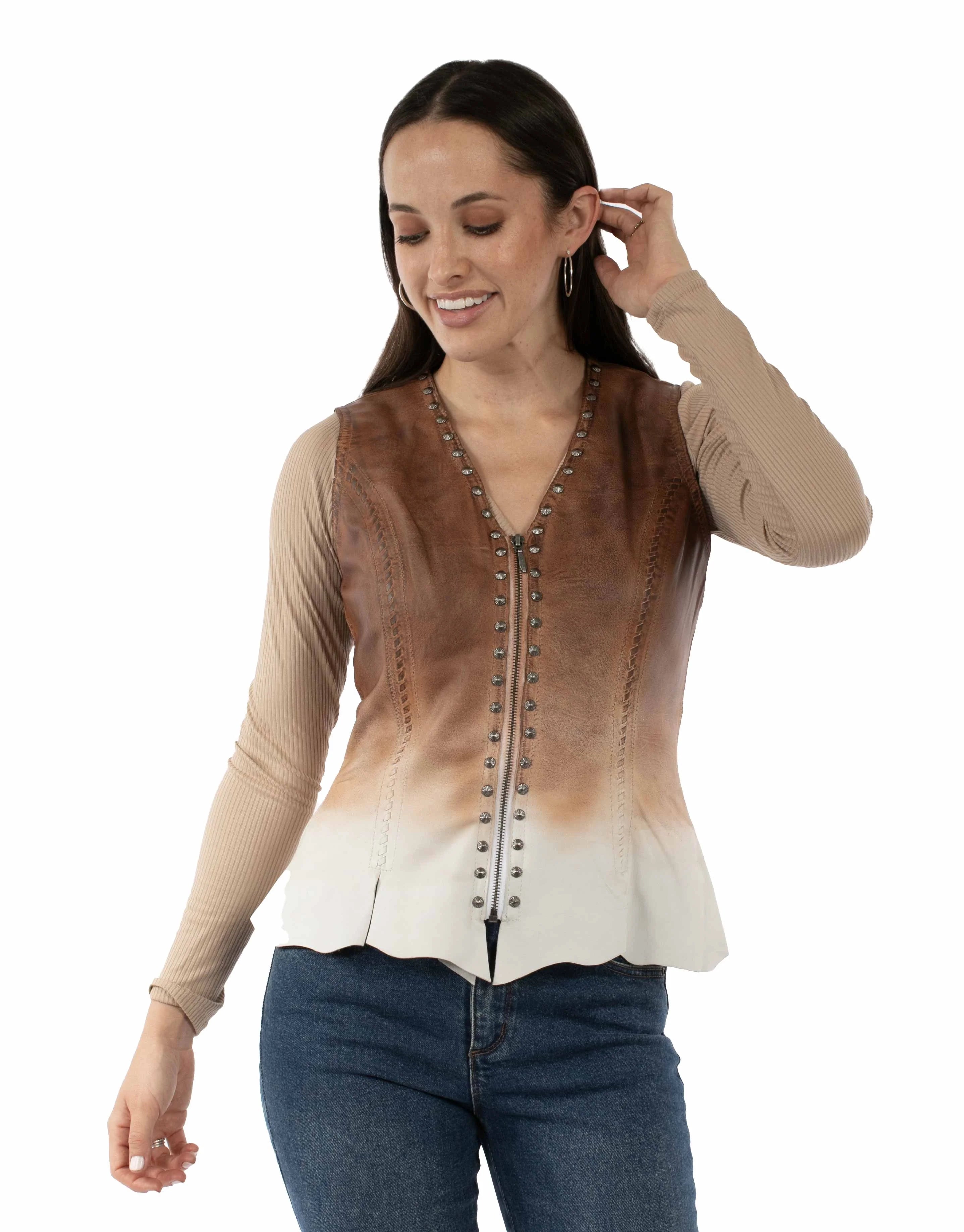 Scully Sadie (L1163) – Women’s Vest Tan
