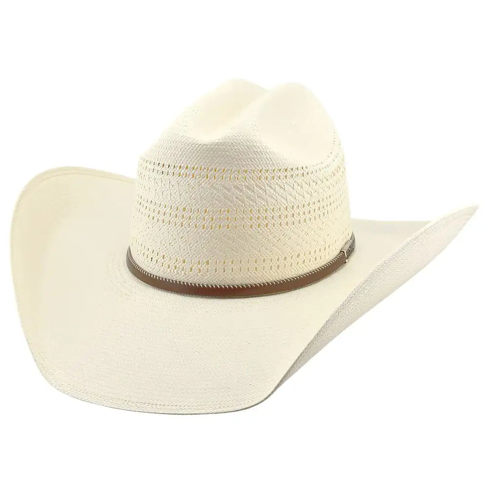 Larry Mahan's Latigo - (10X) Straw Cowboy Hat Natural Brown