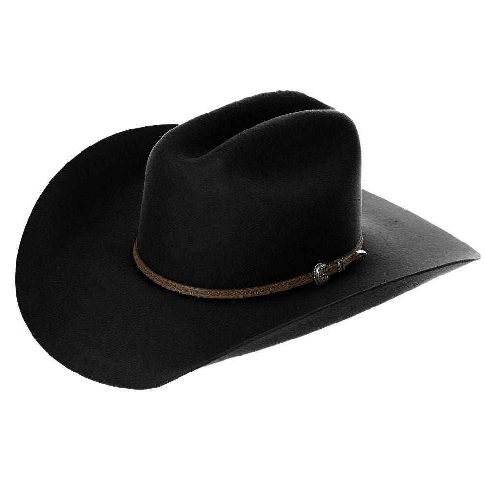 Larry Mahan's Bandera - (3X) Wool Felt Cowboy Hat Black
