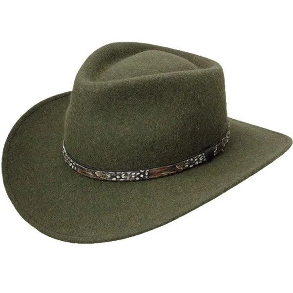 Stetson Expedition - Soft Wool Cowboy Hat Loden Green