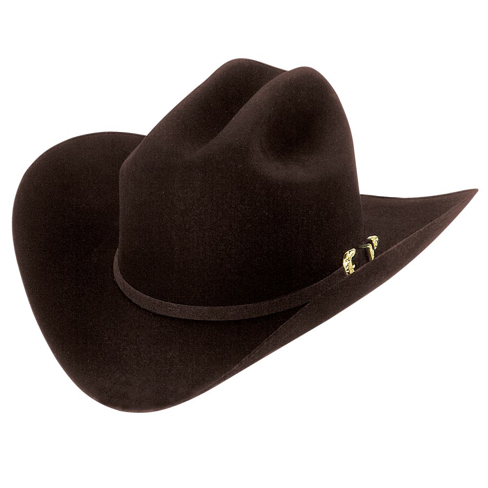 Larry Mahan's Real - (6X) Fur Felt Cowboy Hat Black Cherry