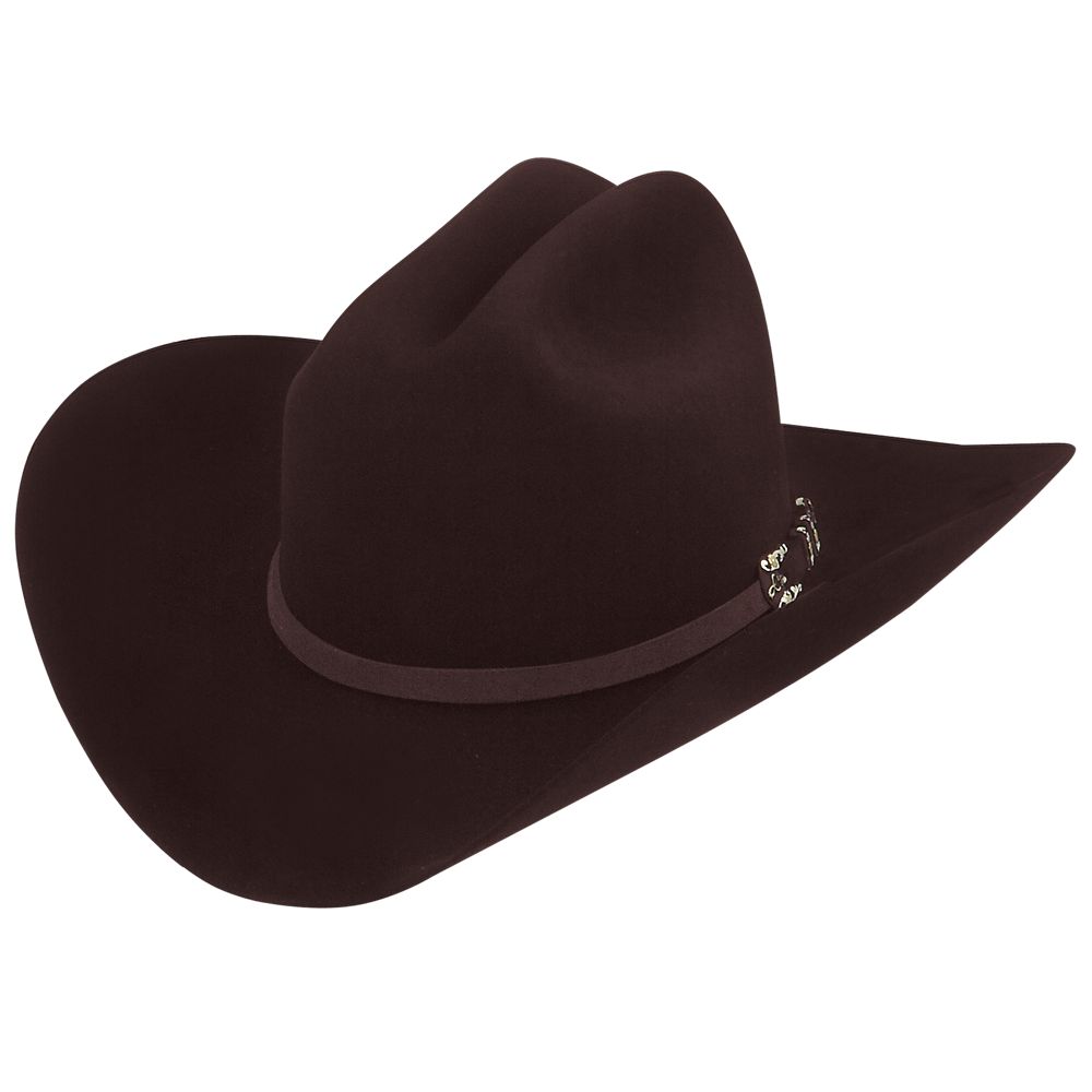 Larry Mahan's Jerarca - (10X) Fur Felt Cowboy Hat Black Cherry