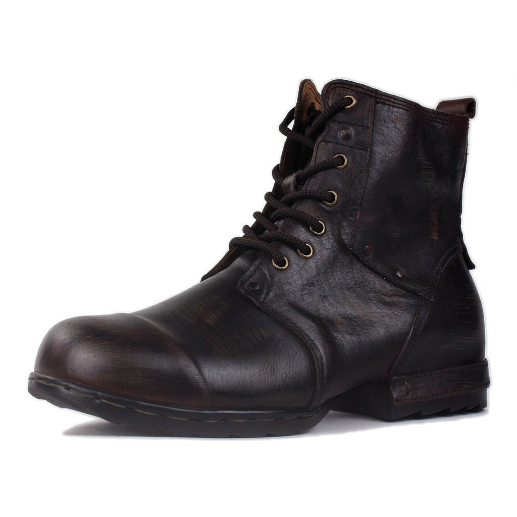 Men's Leather Ankle Boots OSS-6015-6-Retro Brown