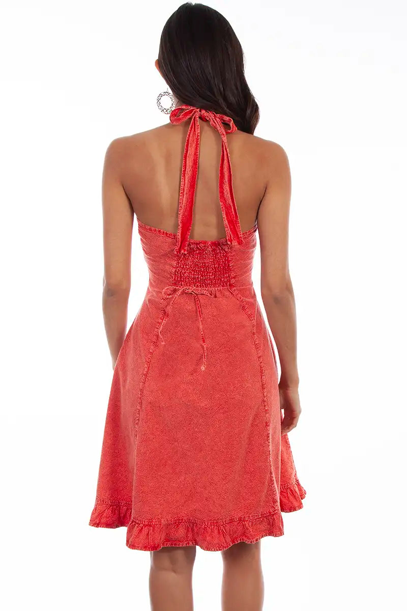 Scully Cantina Halter Top Dress (PSL-053) - Women's Sundress (Closeout)
