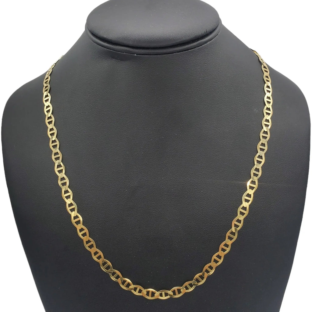 10K Gold- Solid Mariner Chain