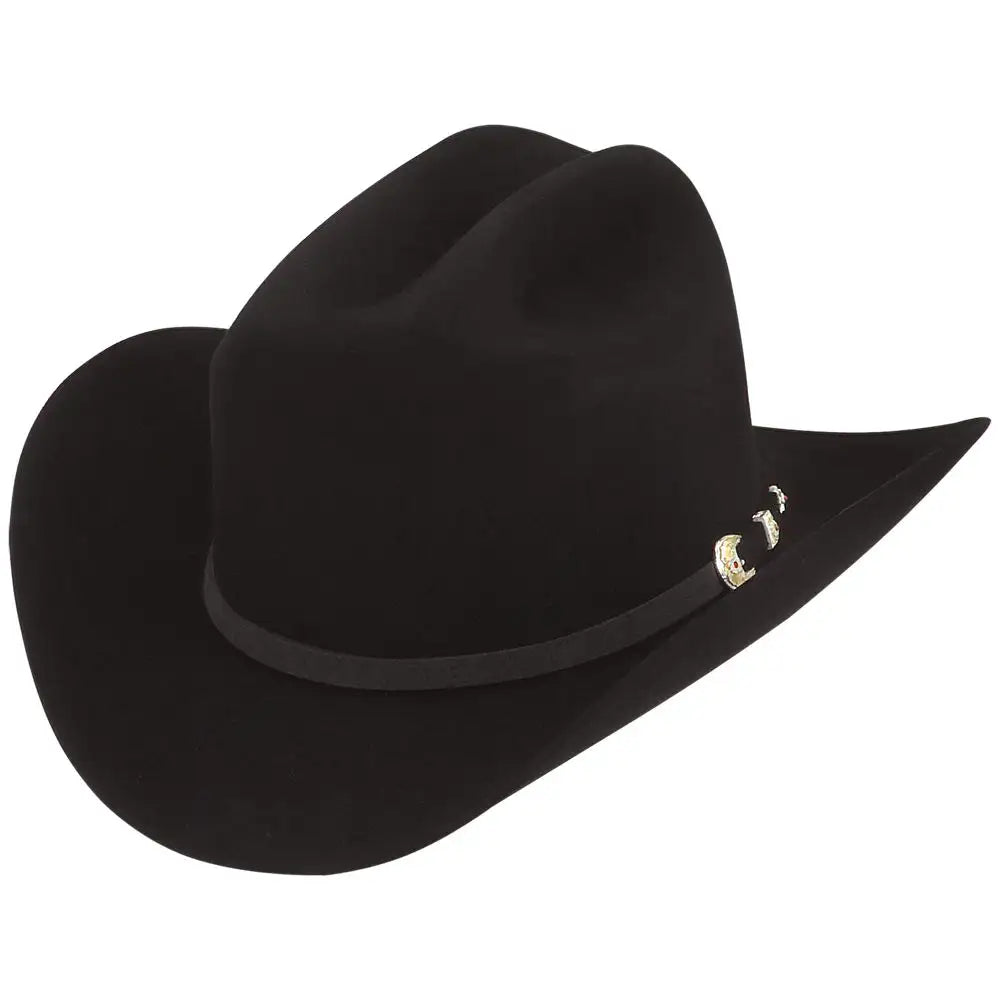 Larry Mahan's Real - (6X) Fur Felt Cowboy Hat Black