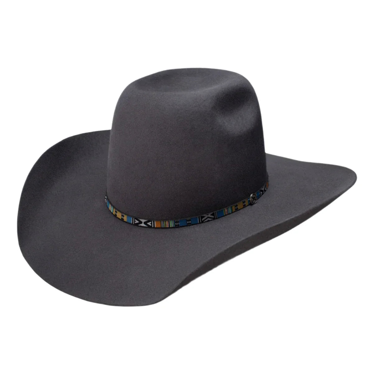 Resistol HOOey Silver Smoke - (3X) Wool Felt Cowboy Hat Grey