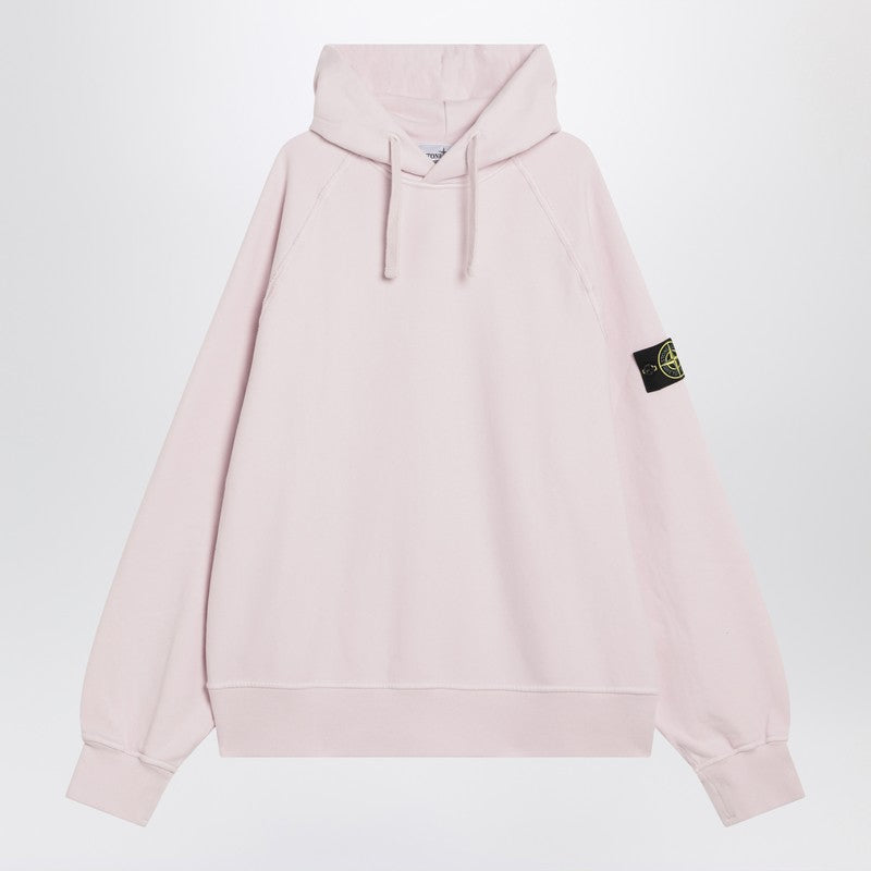 Stone Island Light Pink Hooded Sweatshirt Men